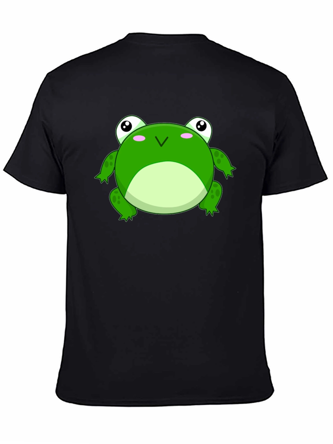 Frog Graphic Tee - Black Cotton T-Shirt