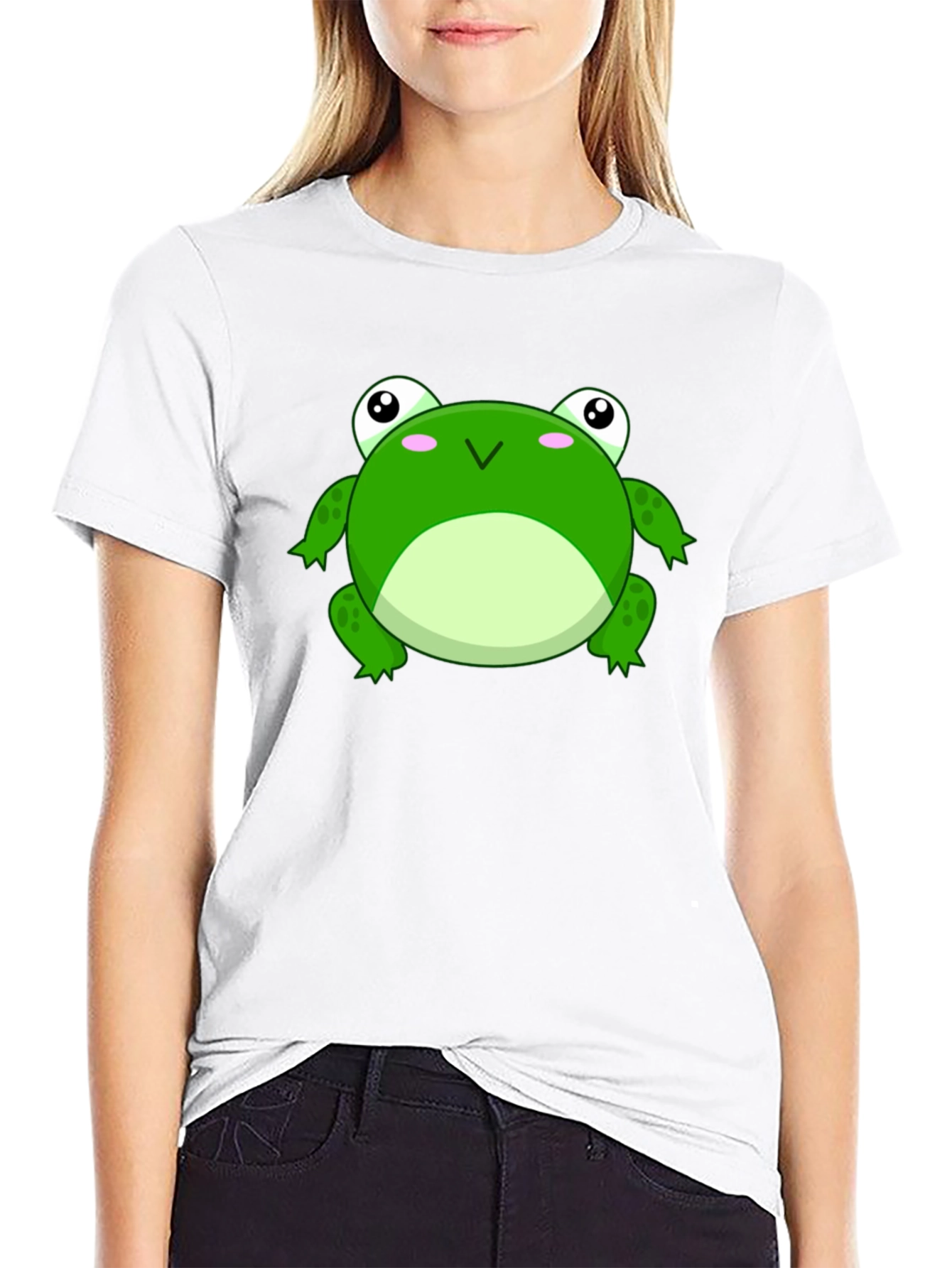 Frog Graphic Tee - Black Cotton T-Shirt