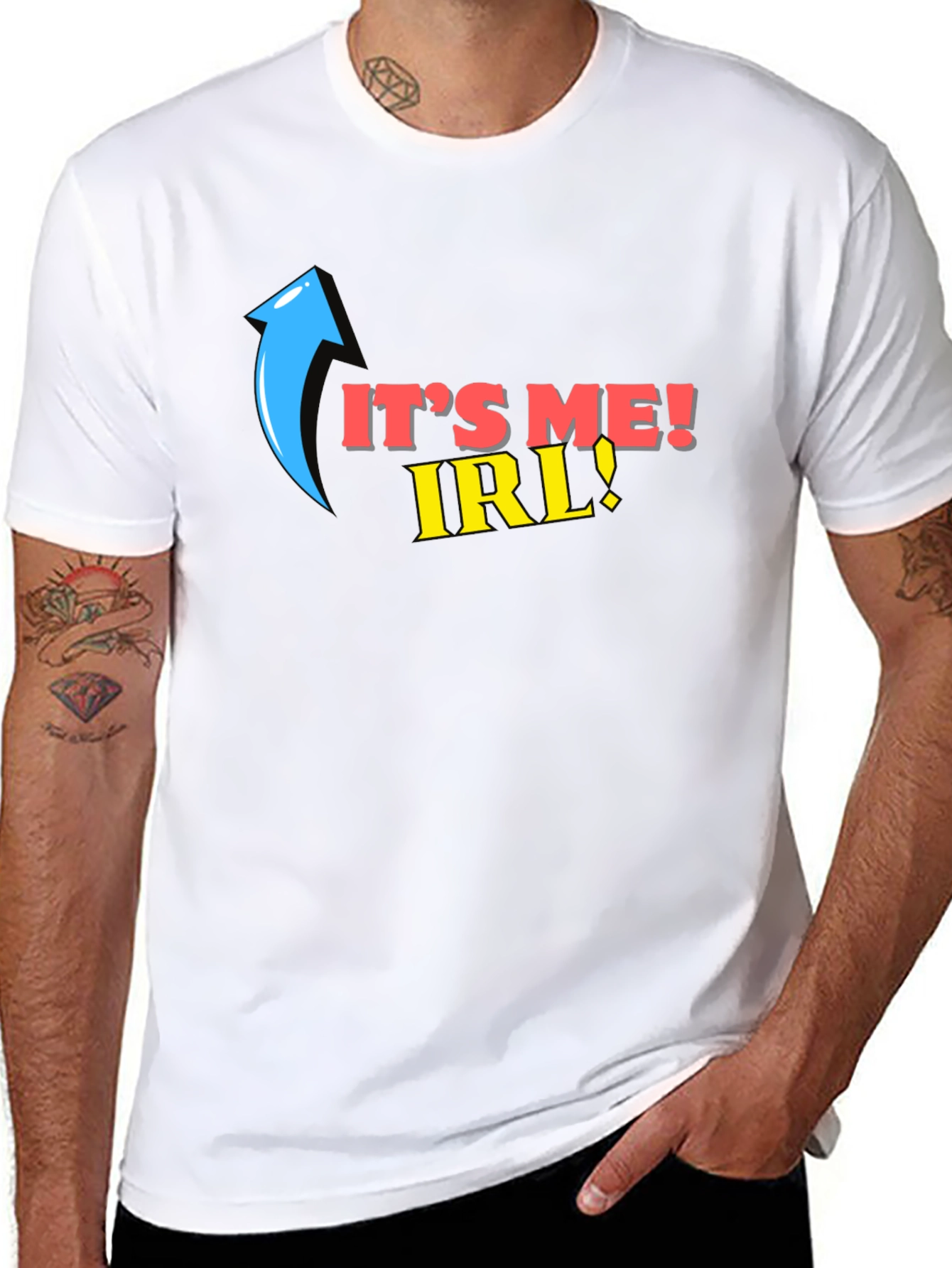 Its Me IRL! T-Shirt Funny Novelty Tee