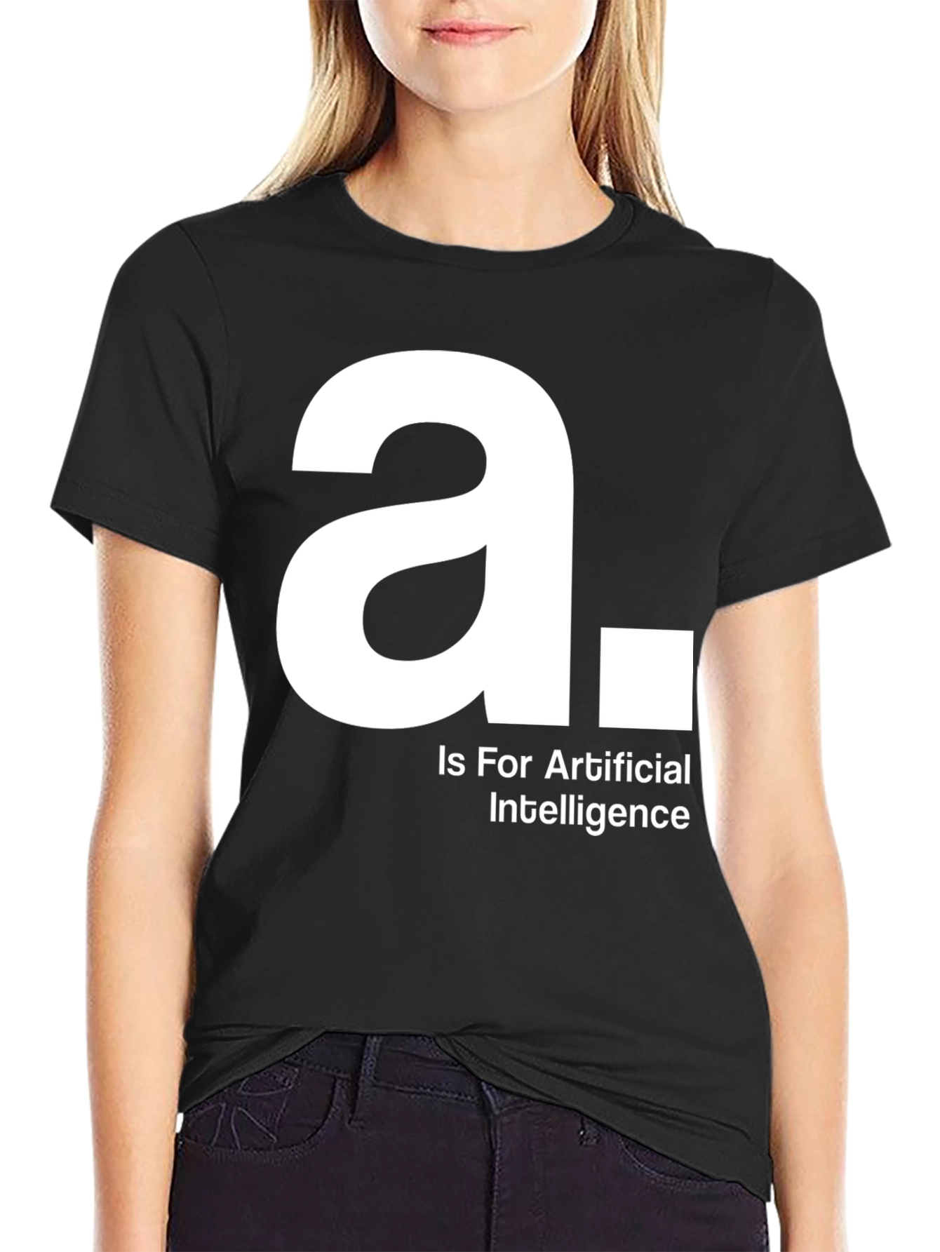 A is for Artificial Intelligence Black T-Shirt