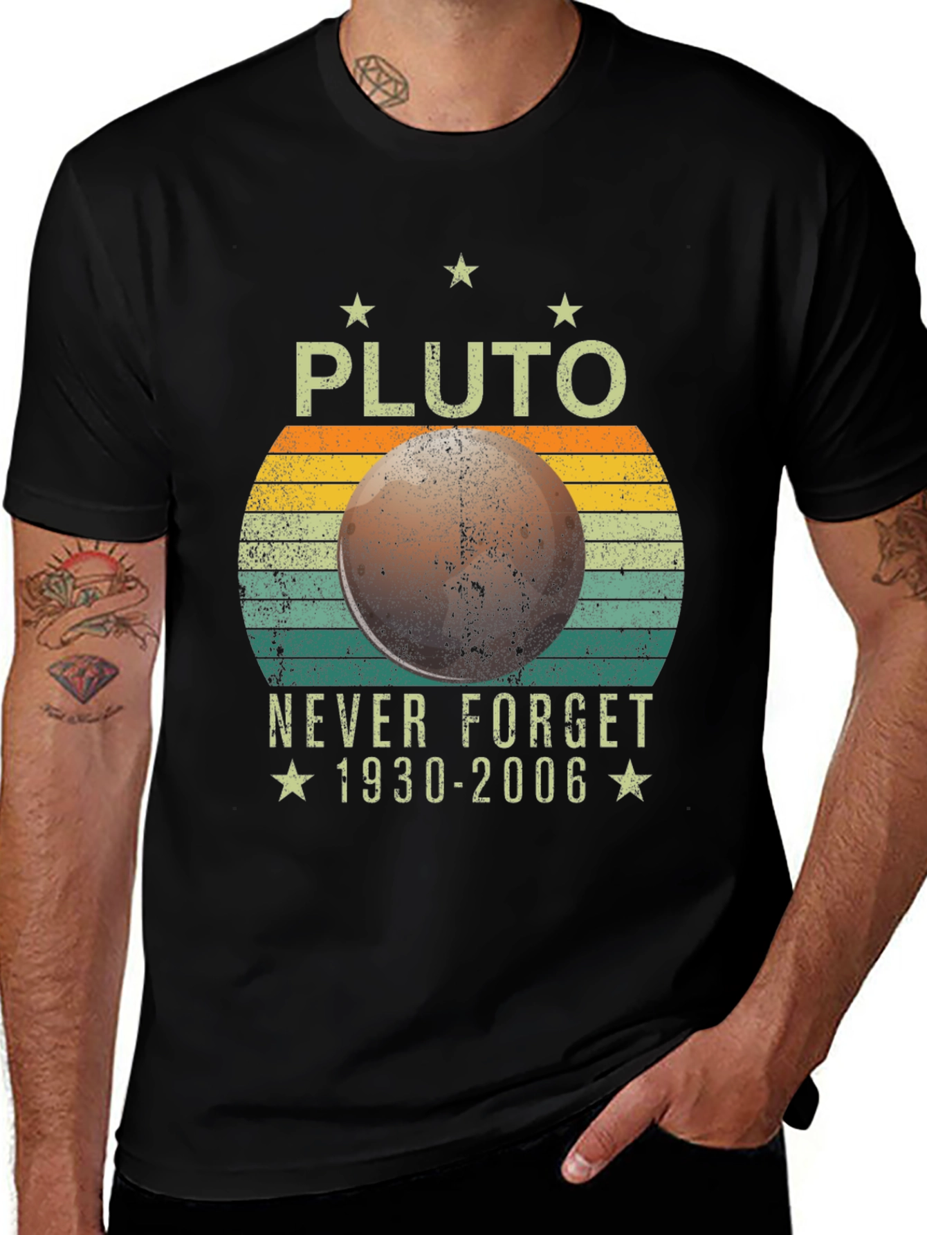 Pluto Never Forget Graphic T-Shirt