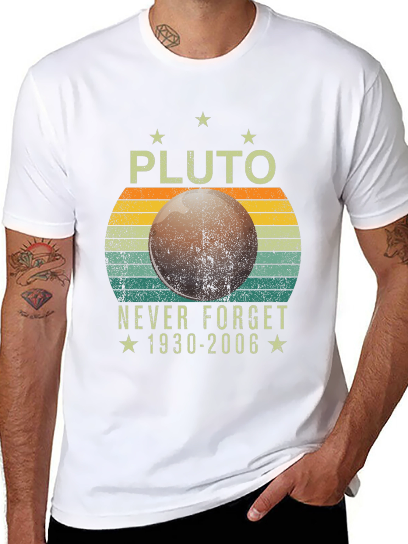 Pluto Never Forget Graphic T-Shirt
