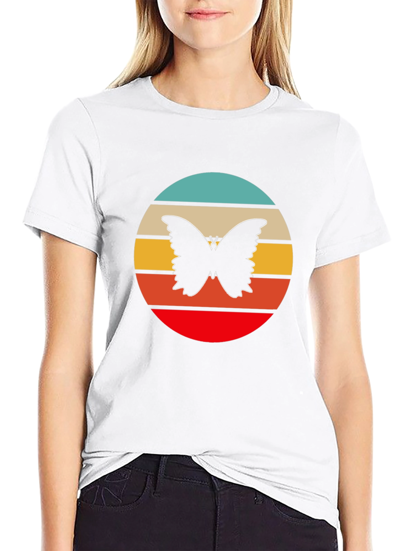 Retro Butterfly Graphic Tee