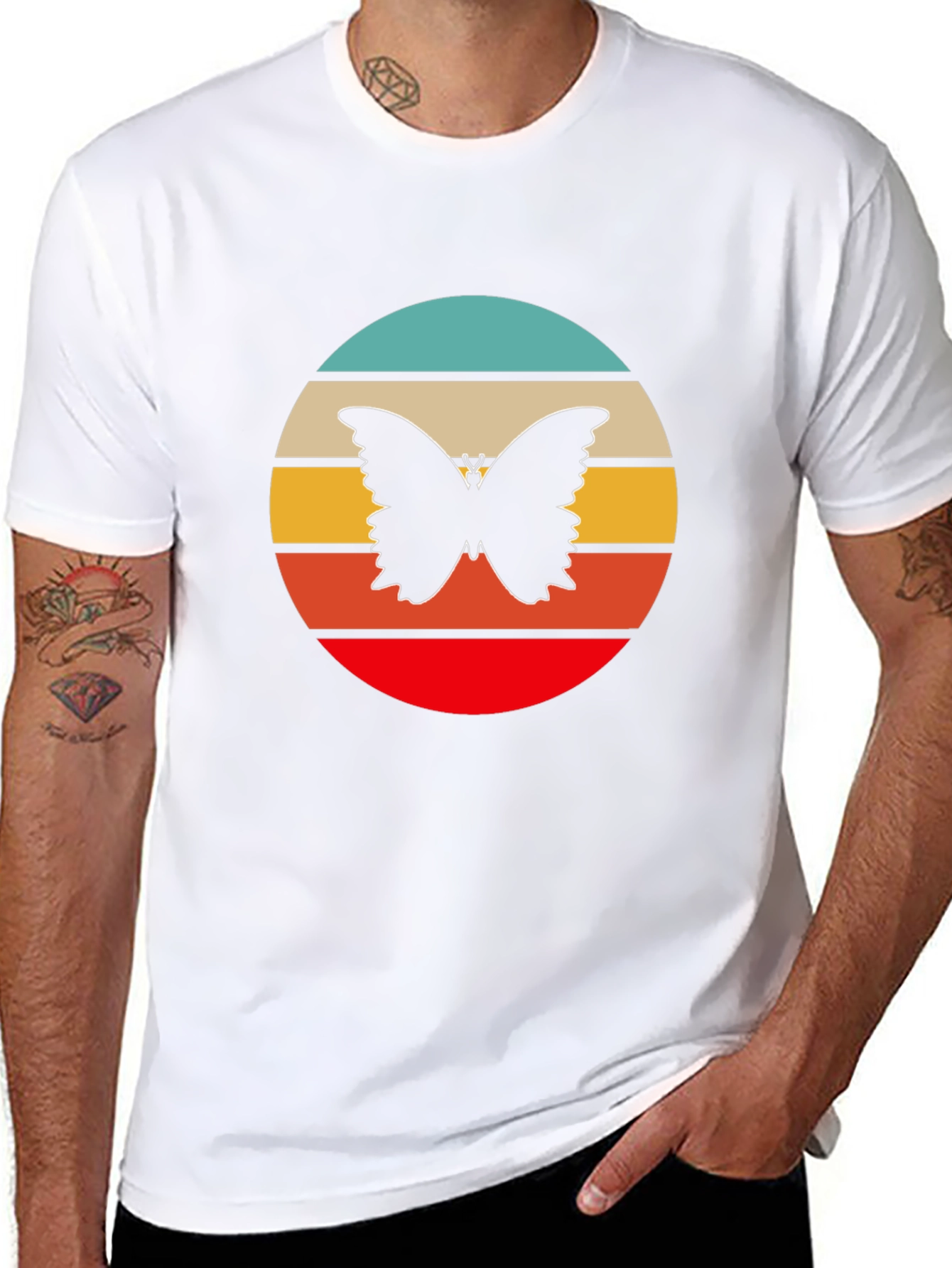 Retro Butterfly Graphic Tee
