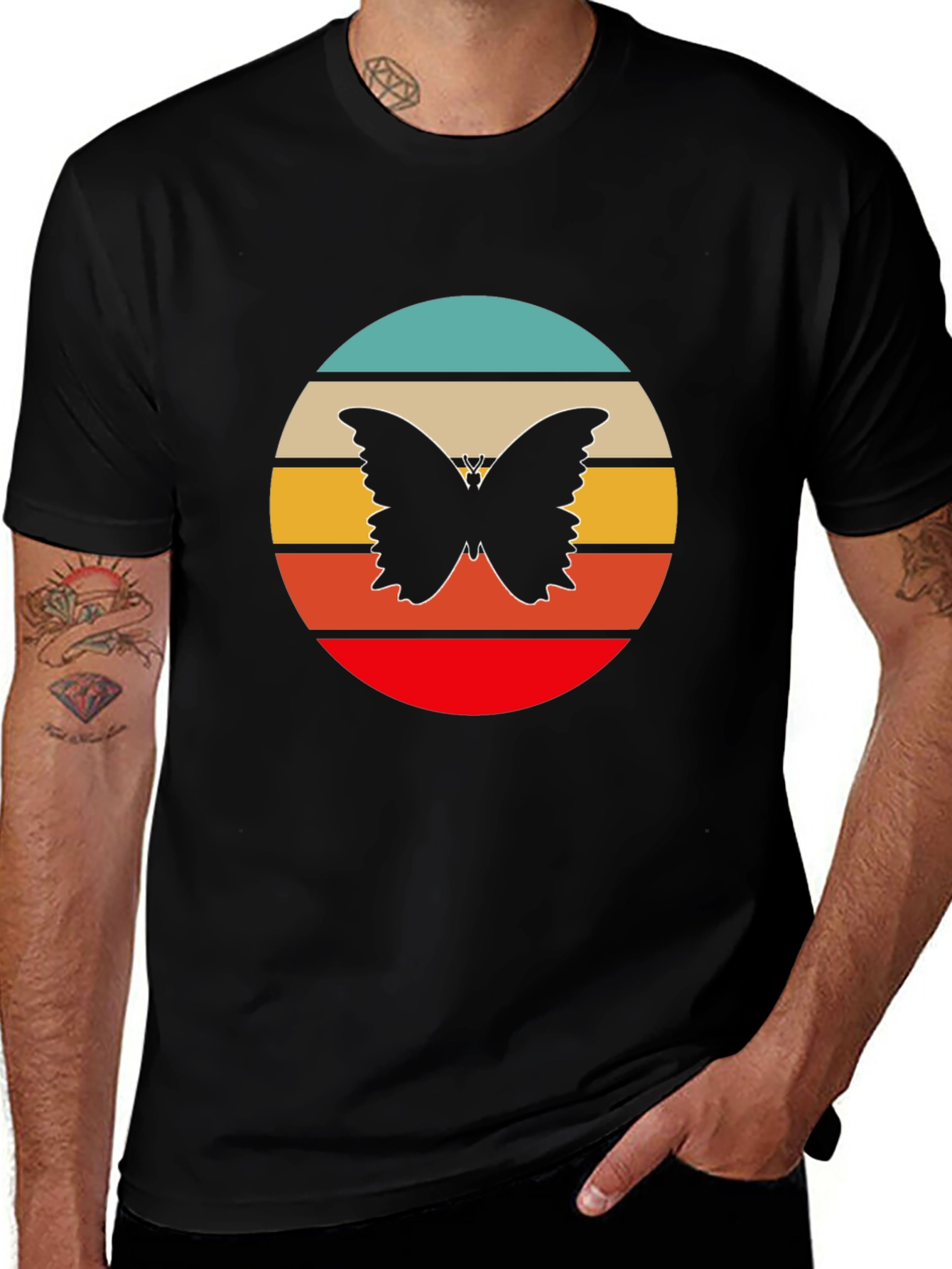 Retro Butterfly Graphic Tee