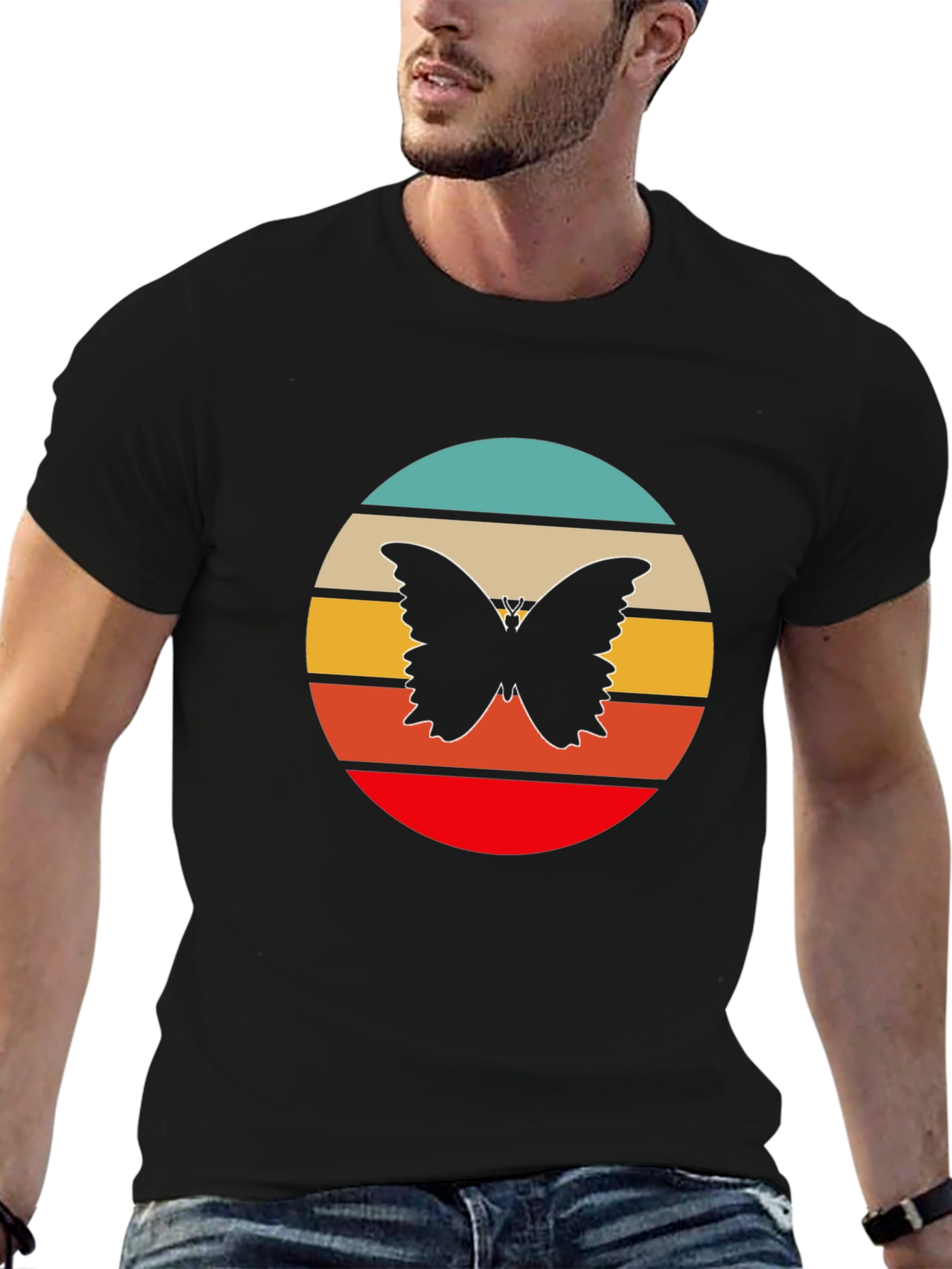 Retro Butterfly Graphic Tee