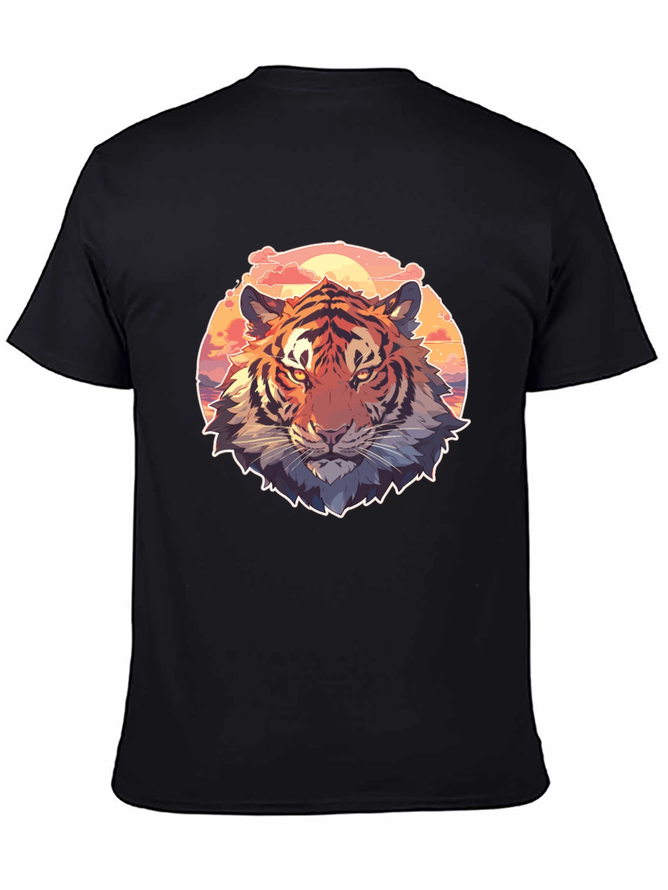 Cool Tiger Graphic Black T-Shirt