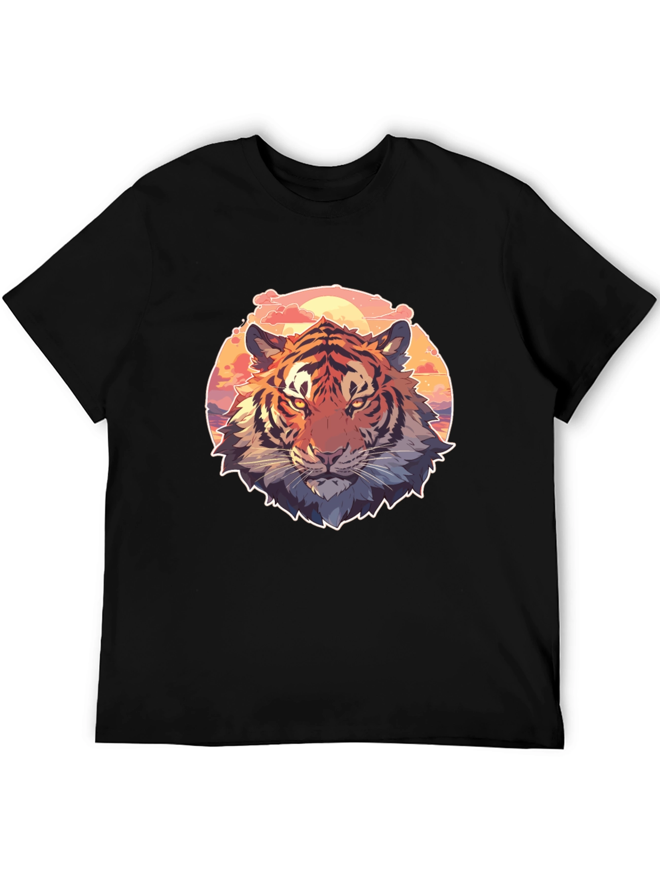 Cool Tiger Graphic Black T-Shirt