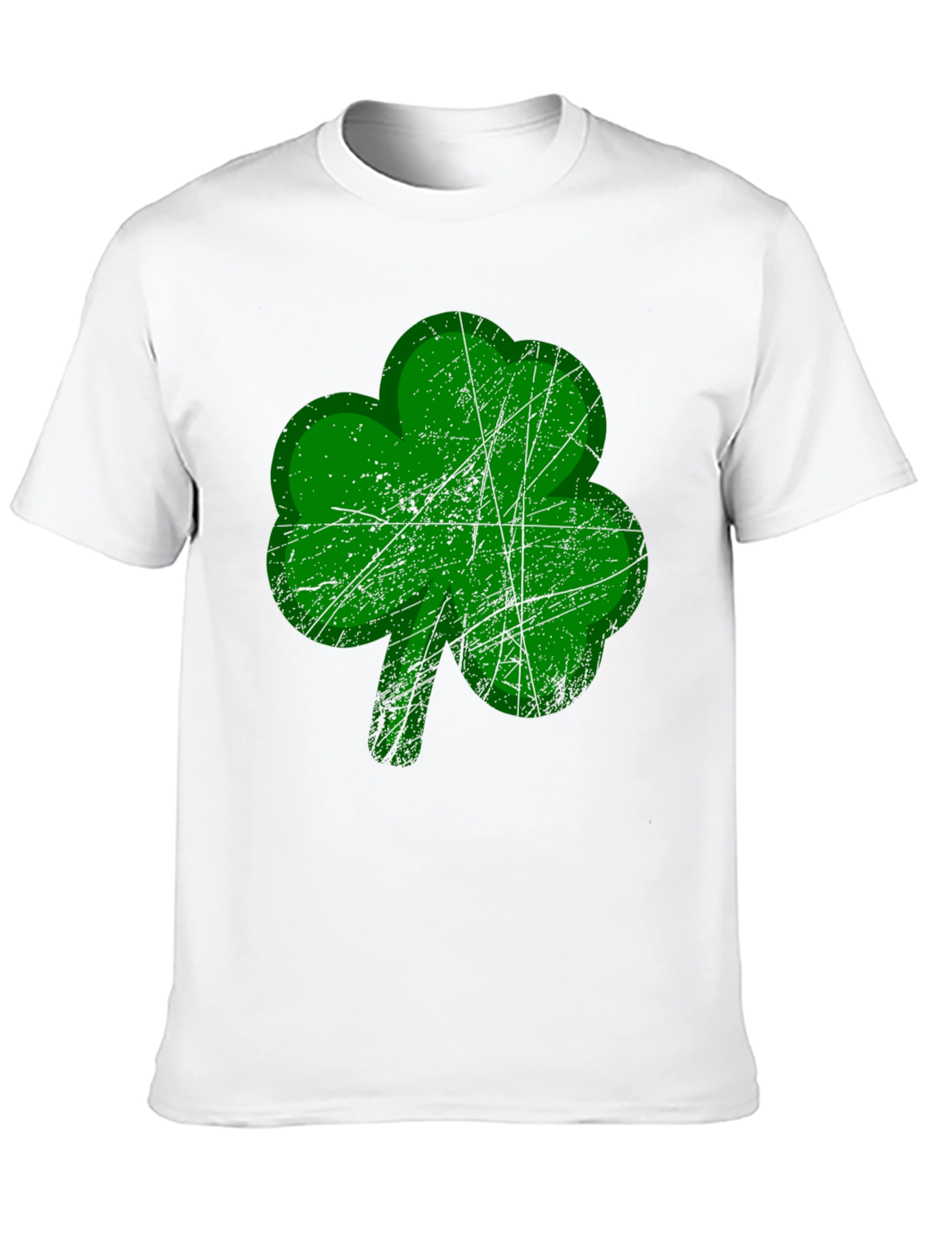 St. Patricks Day Shamrock Graphic Tee - Black