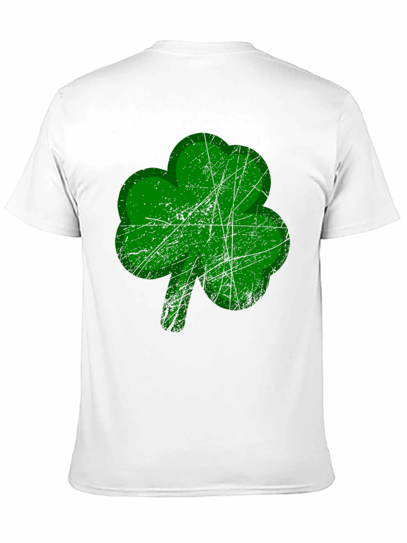 St. Patricks Day Shamrock Graphic Tee - Black