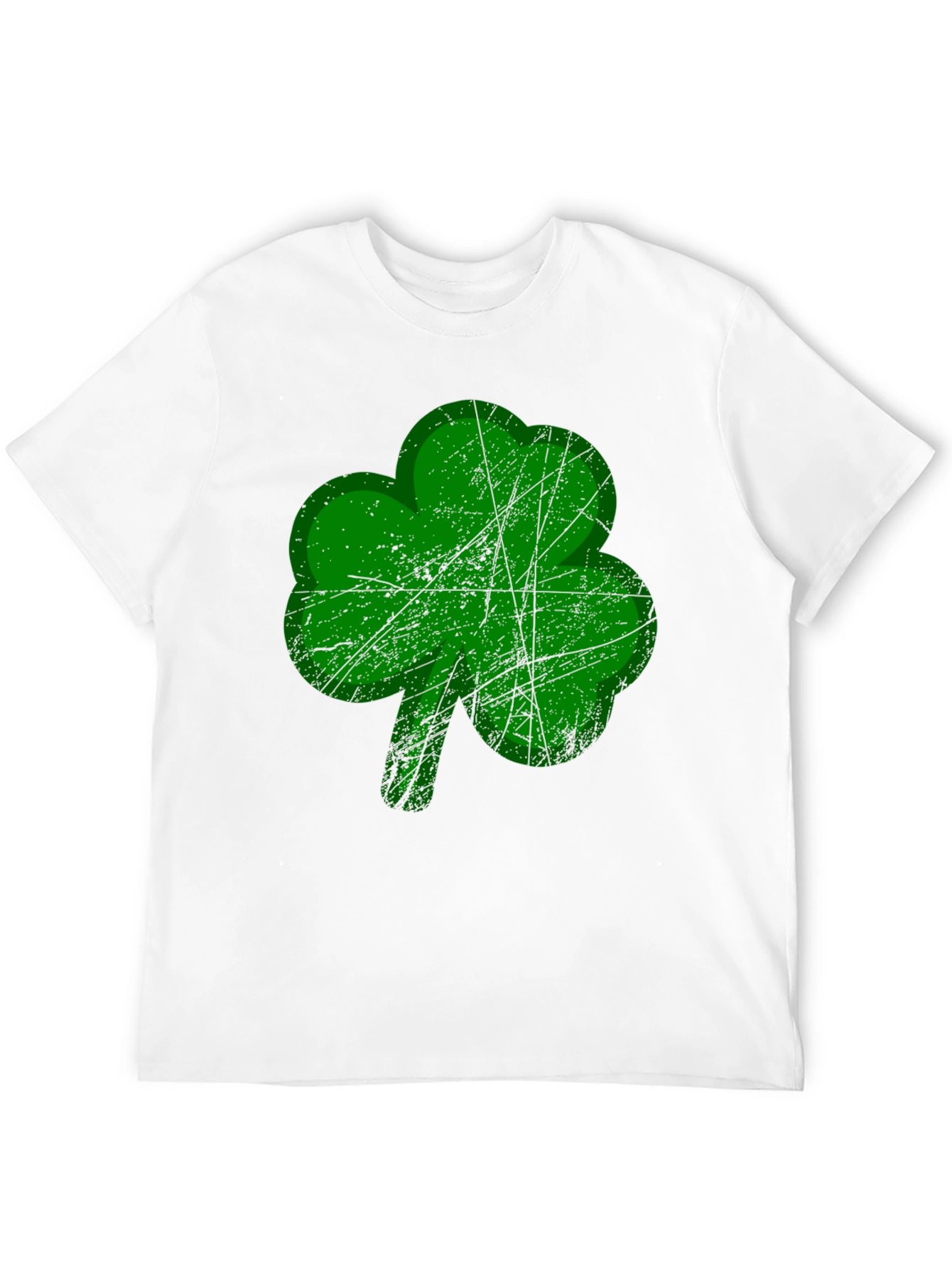 St. Patricks Day Shamrock Graphic Tee - Black