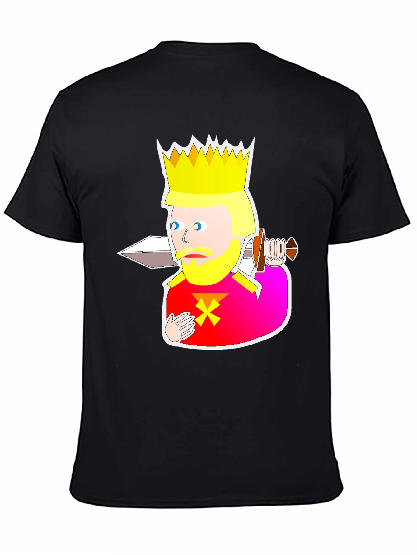 King Cartoon Graphic Tee - Black