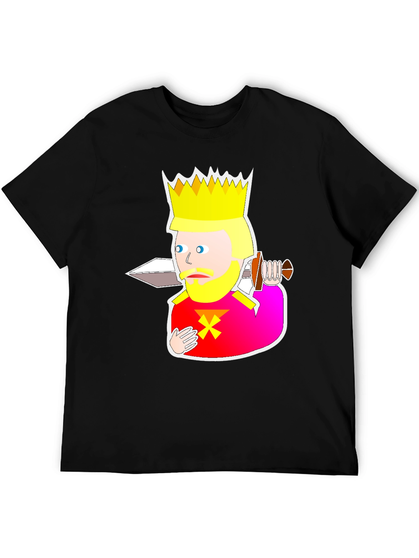 King Cartoon Graphic Tee - Black