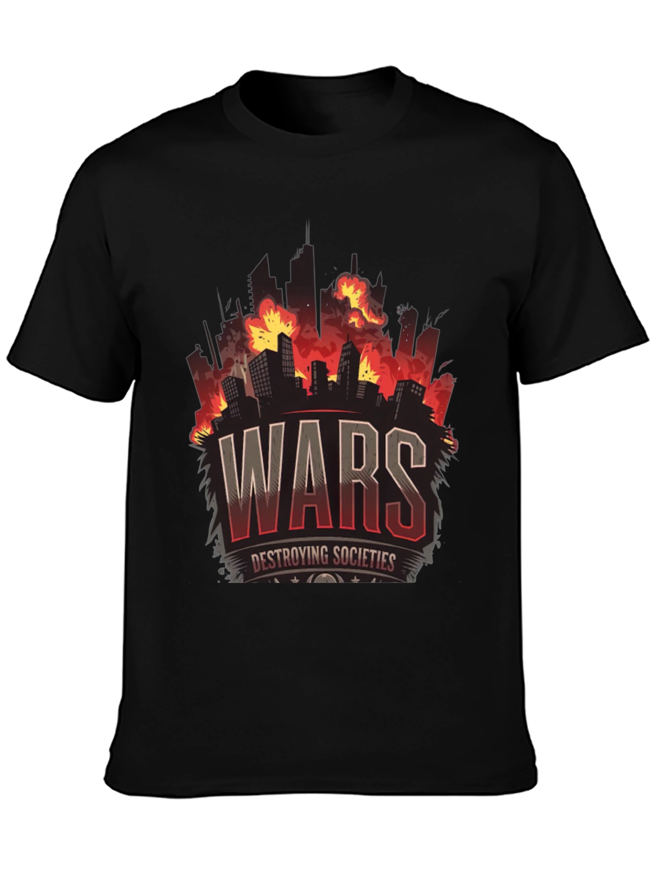 War Destroying Society Black T-Shirt
