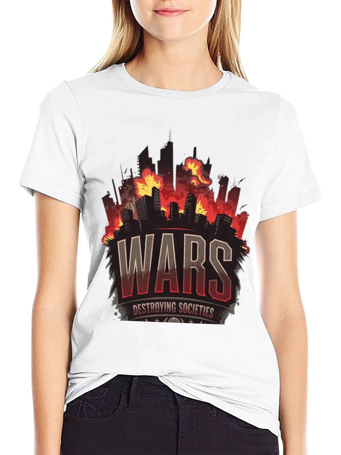 War Destroying Society Black T-Shirt