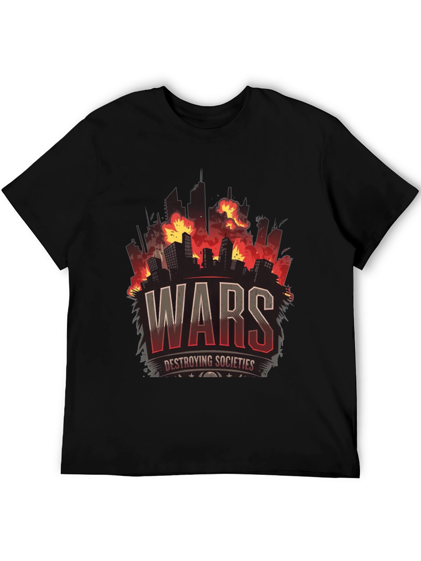 War Destroying Society Black T-Shirt