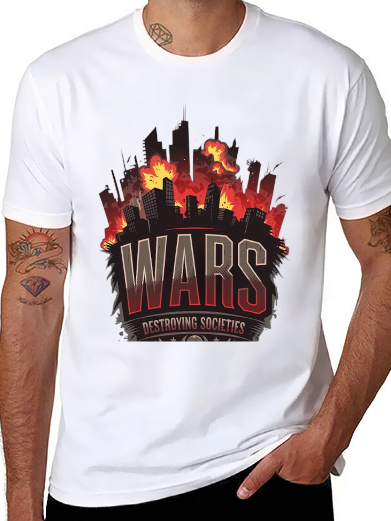 War Destroying Society Black T-Shirt