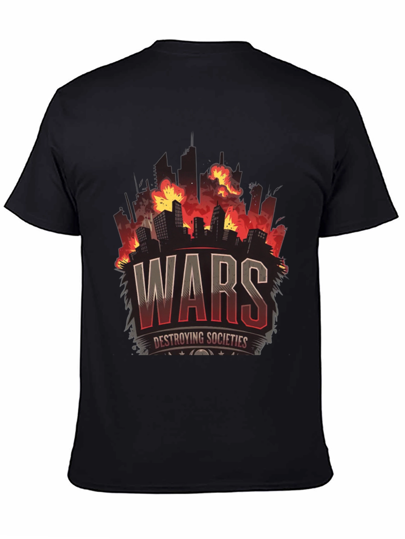 War Destroying Society Black T-Shirt