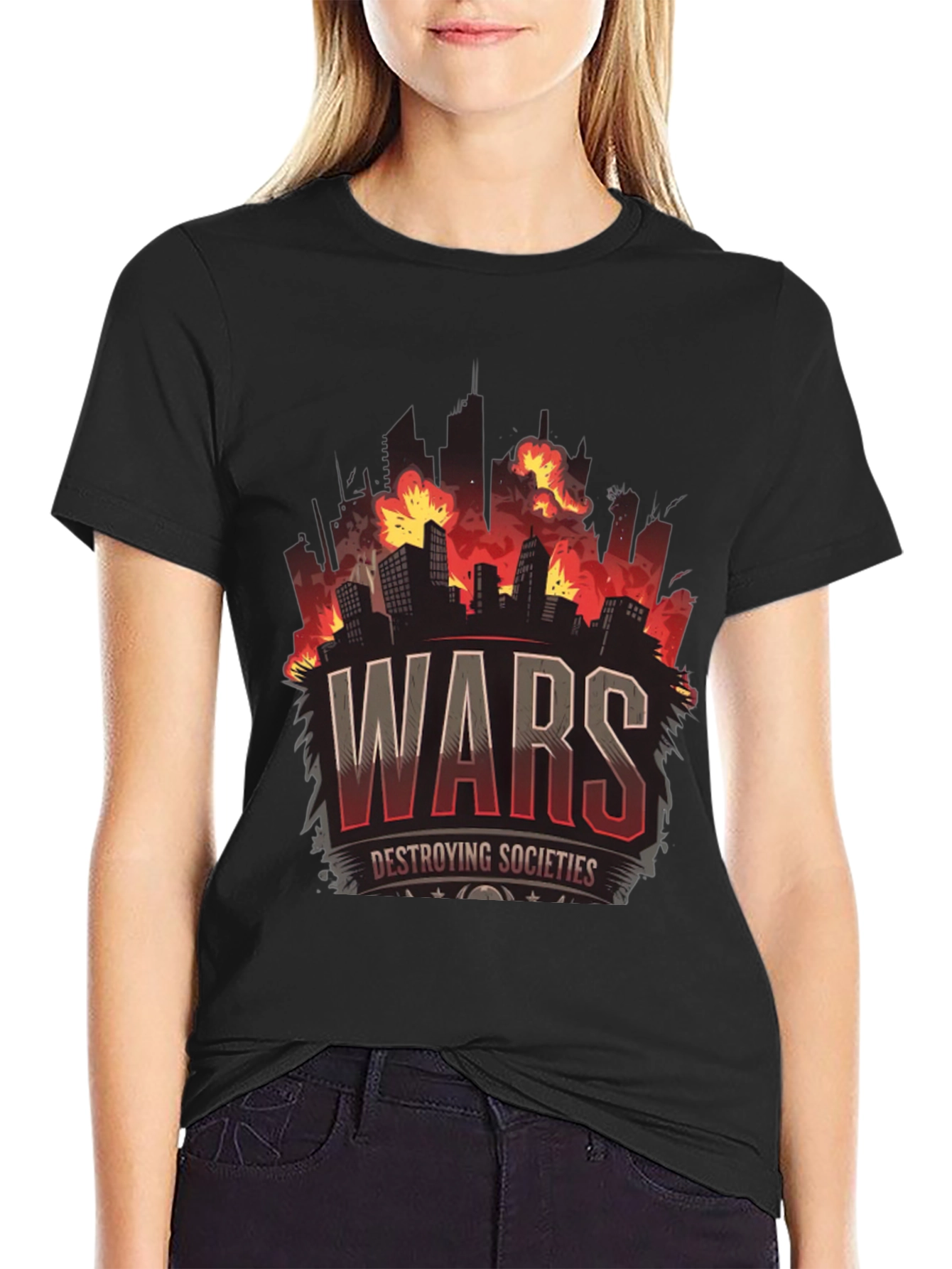 War Destroying Society Black T-Shirt