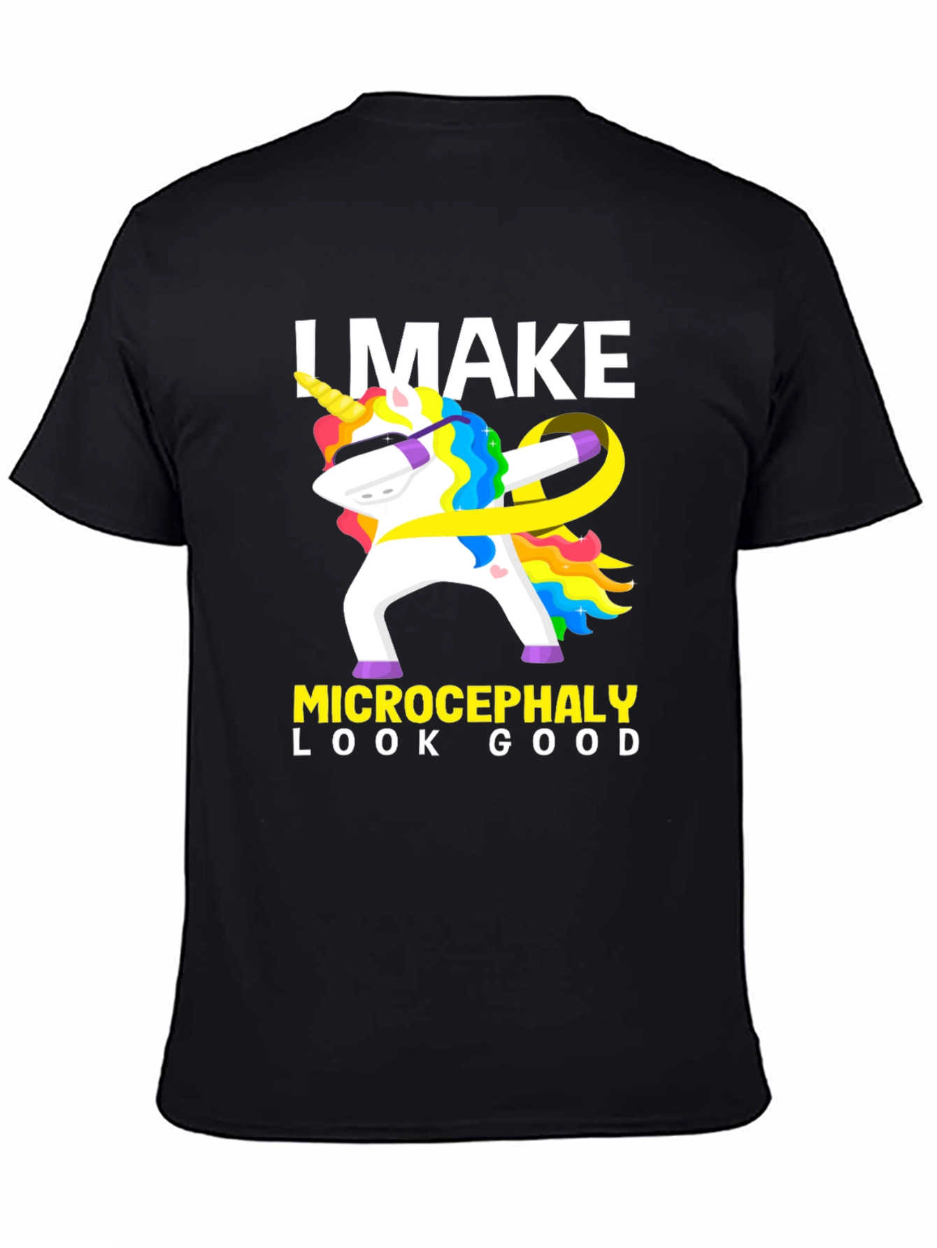 Microcephaly Awareness Dabbing Unicorn T-Shirt