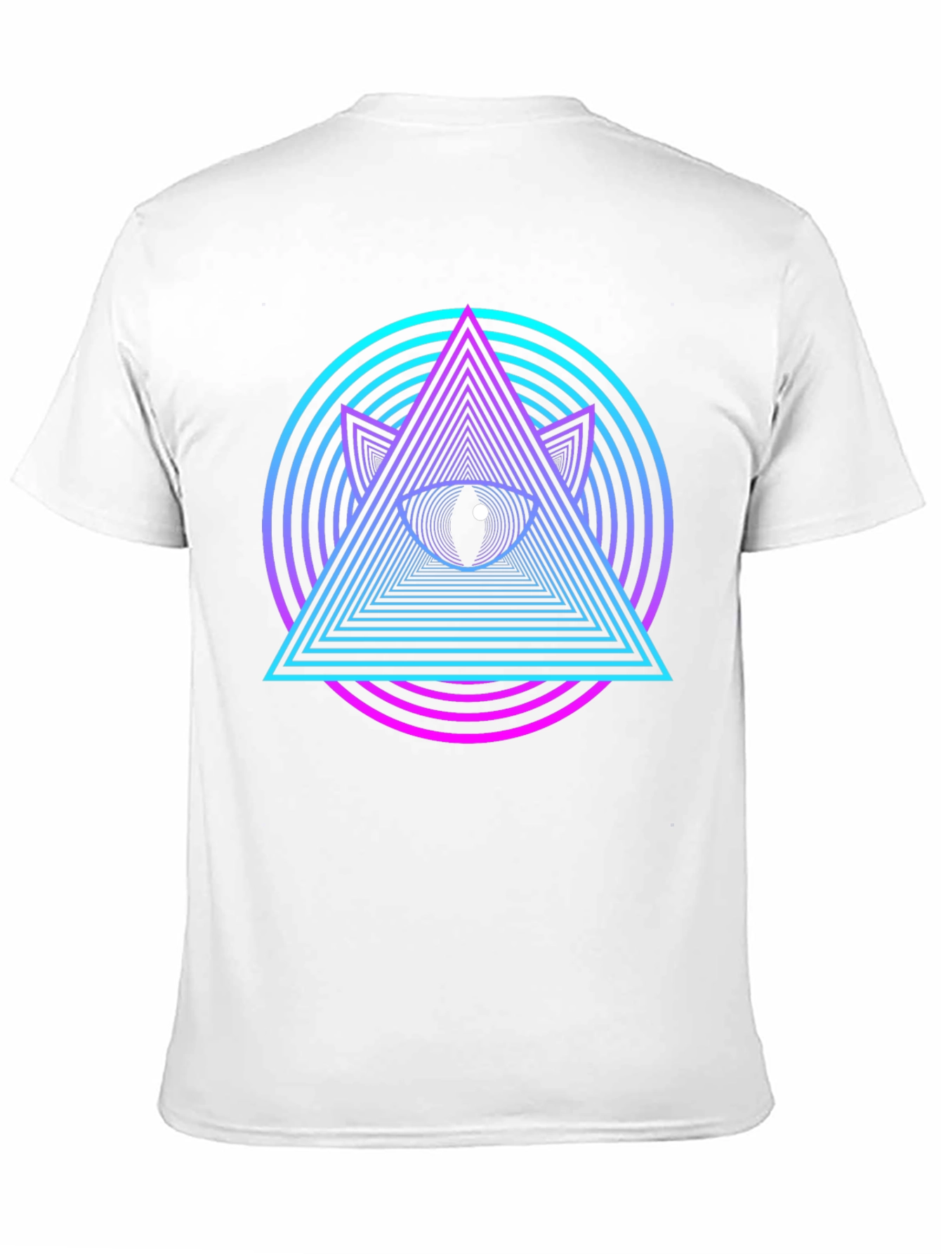 Eye Pyramid Graphic T-Shirt - Black