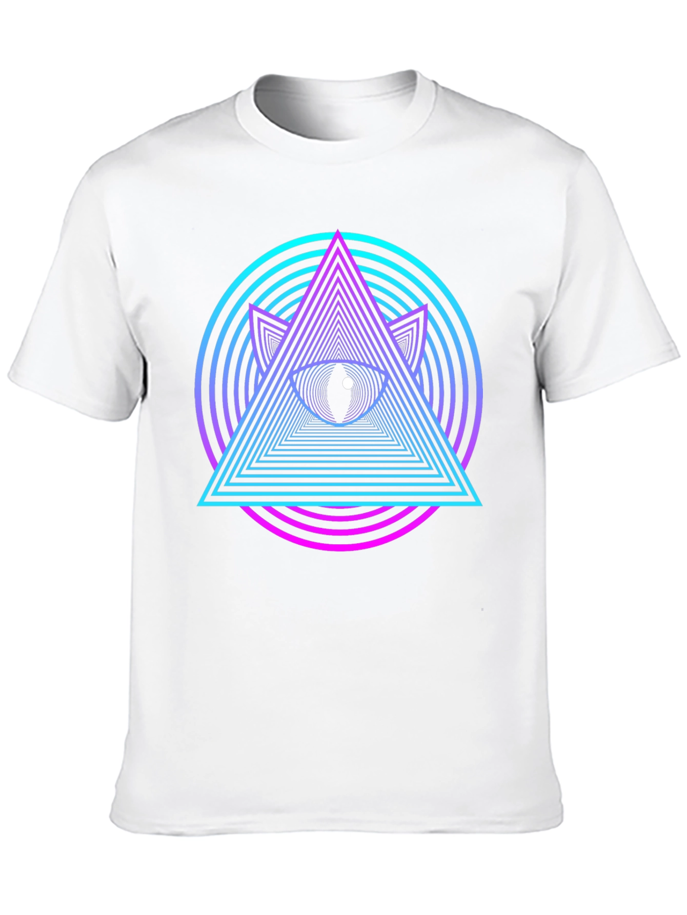 Eye Pyramid Graphic T-Shirt - Black