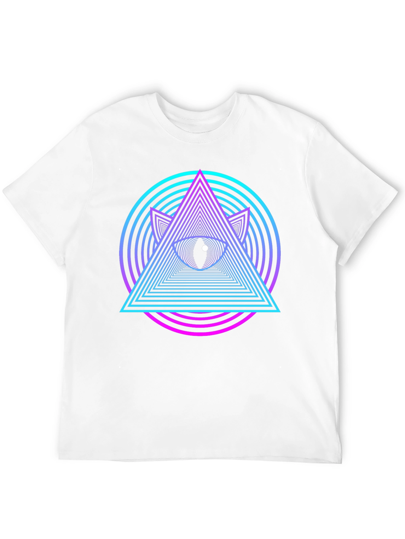 Eye Pyramid Graphic T-Shirt - Black