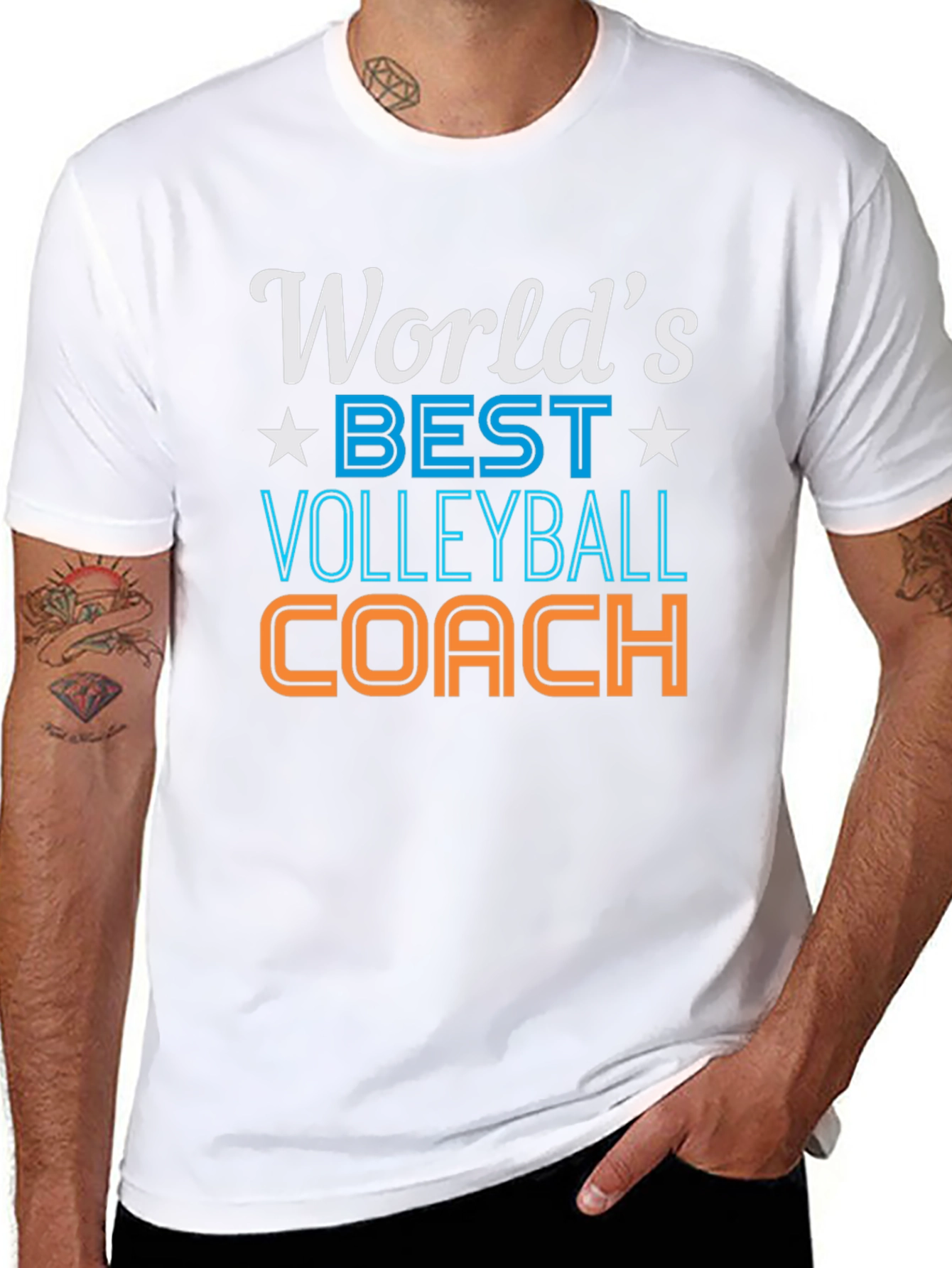 Worlds Best Volleyball Coach Graphic Tee