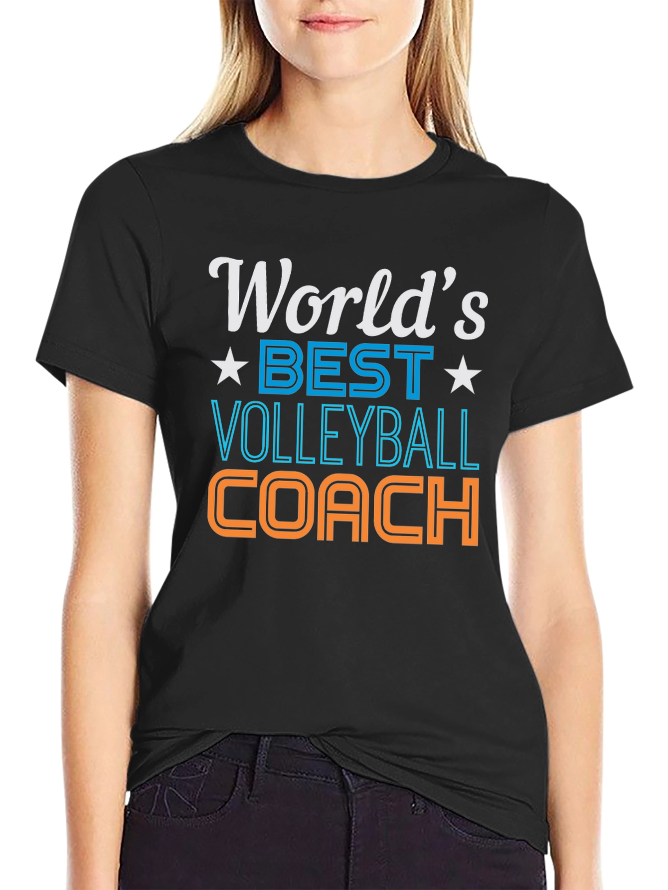 Worlds Best Volleyball Coach Graphic Tee