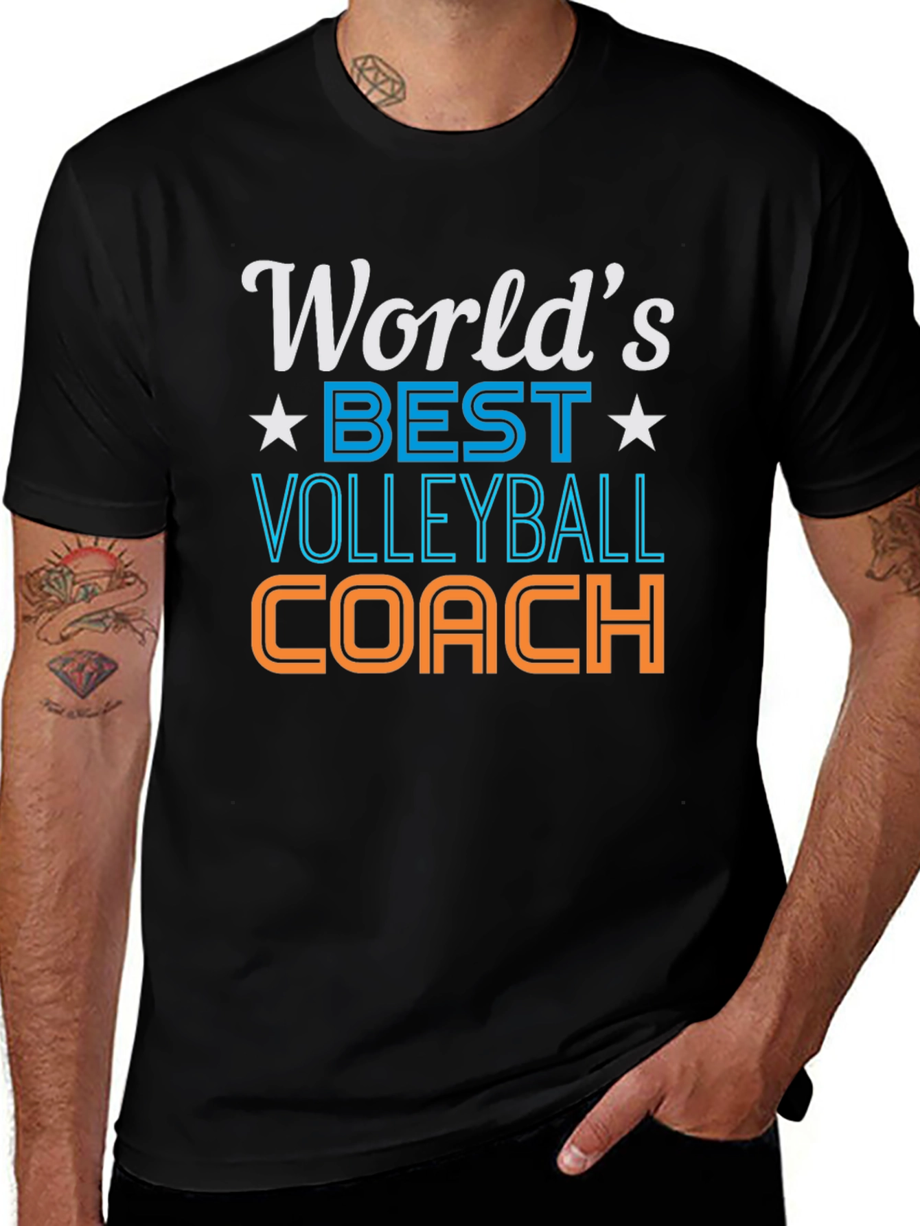 Worlds Best Volleyball Coach Graphic Tee