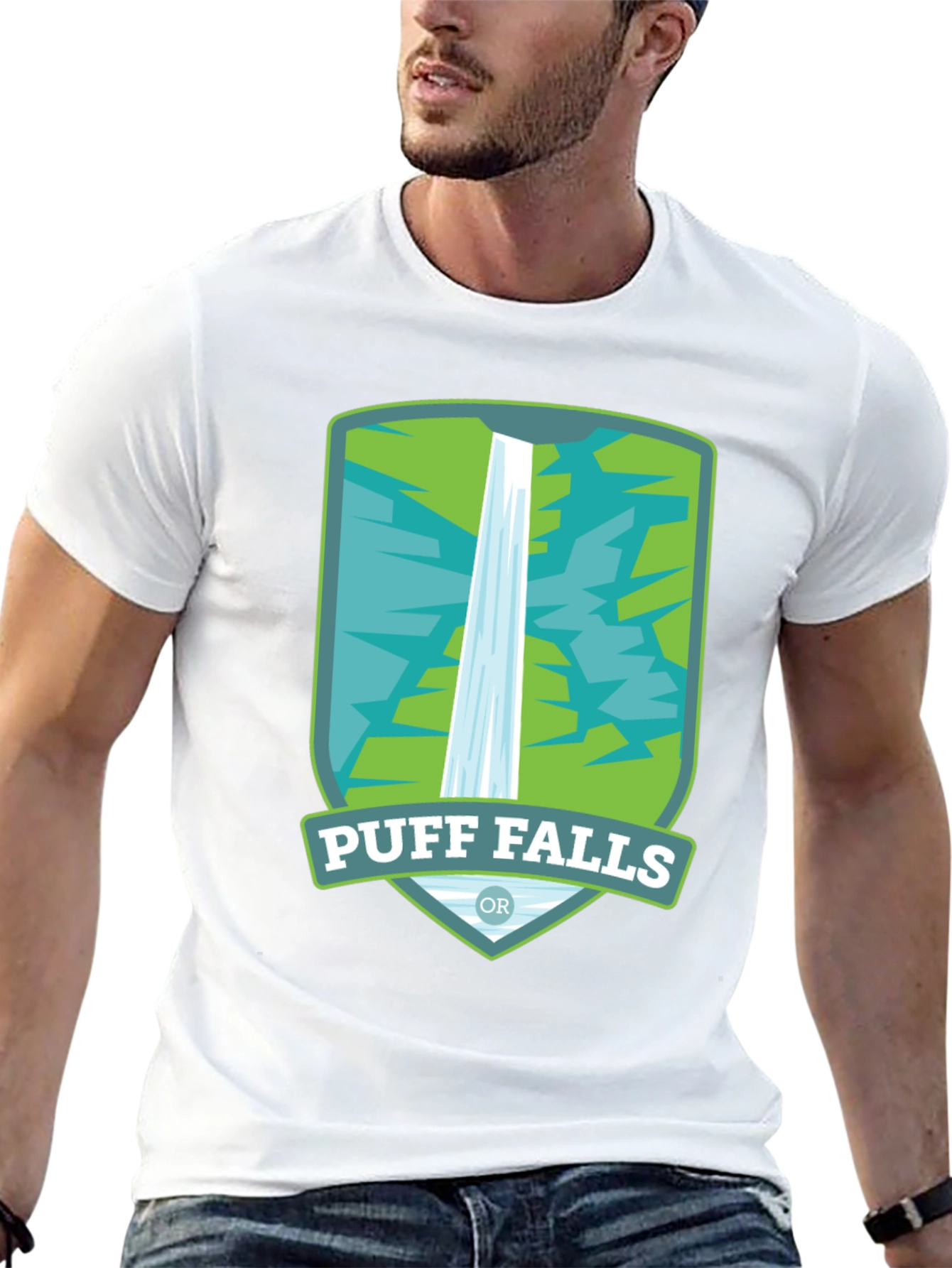 Puff Falls Oregon Graphic Tee - Black