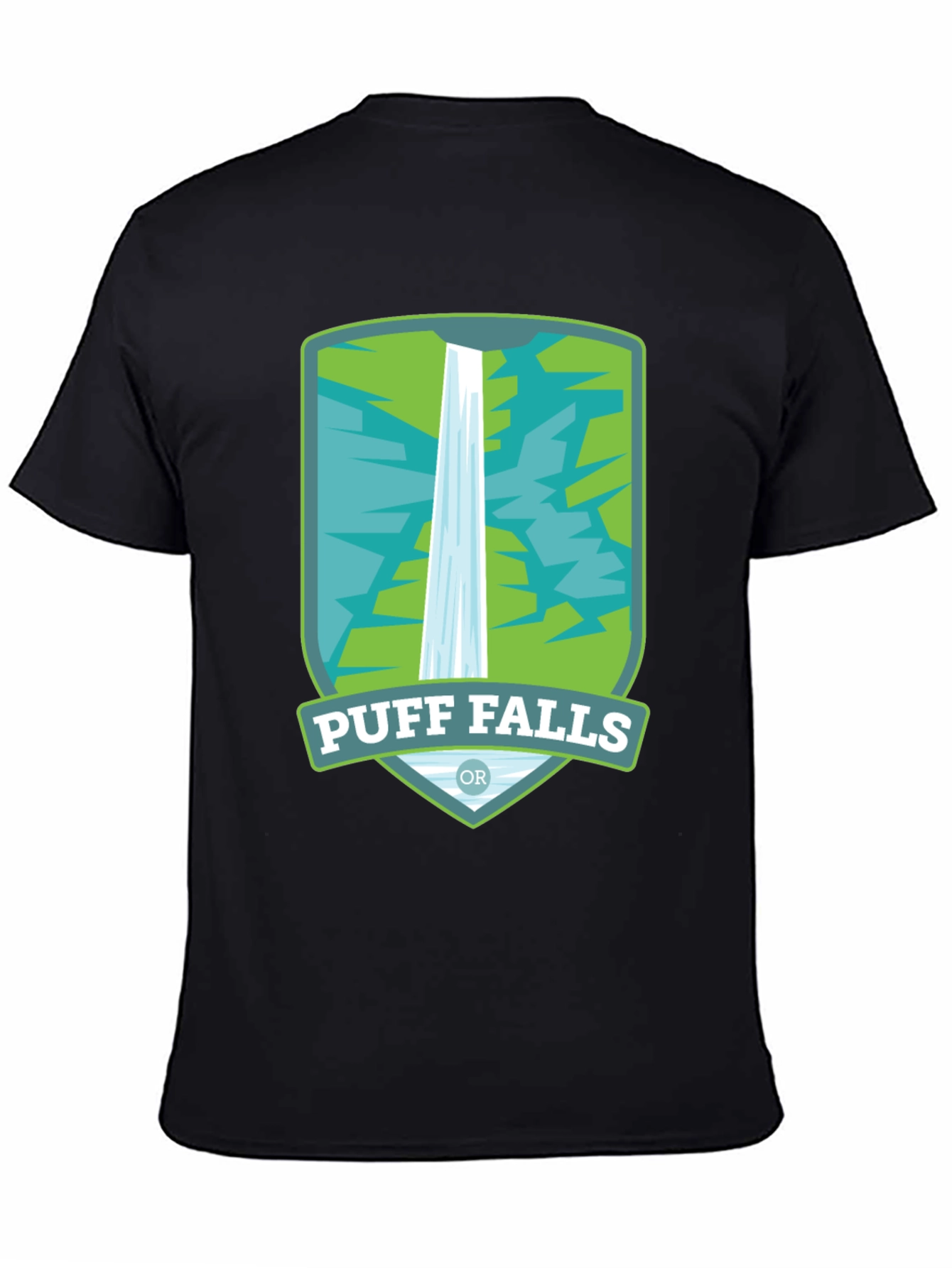Puff Falls Oregon Graphic Tee - Black