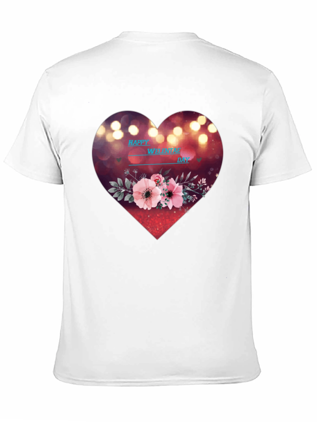 Valentines Day Heart Floral T-Shirt