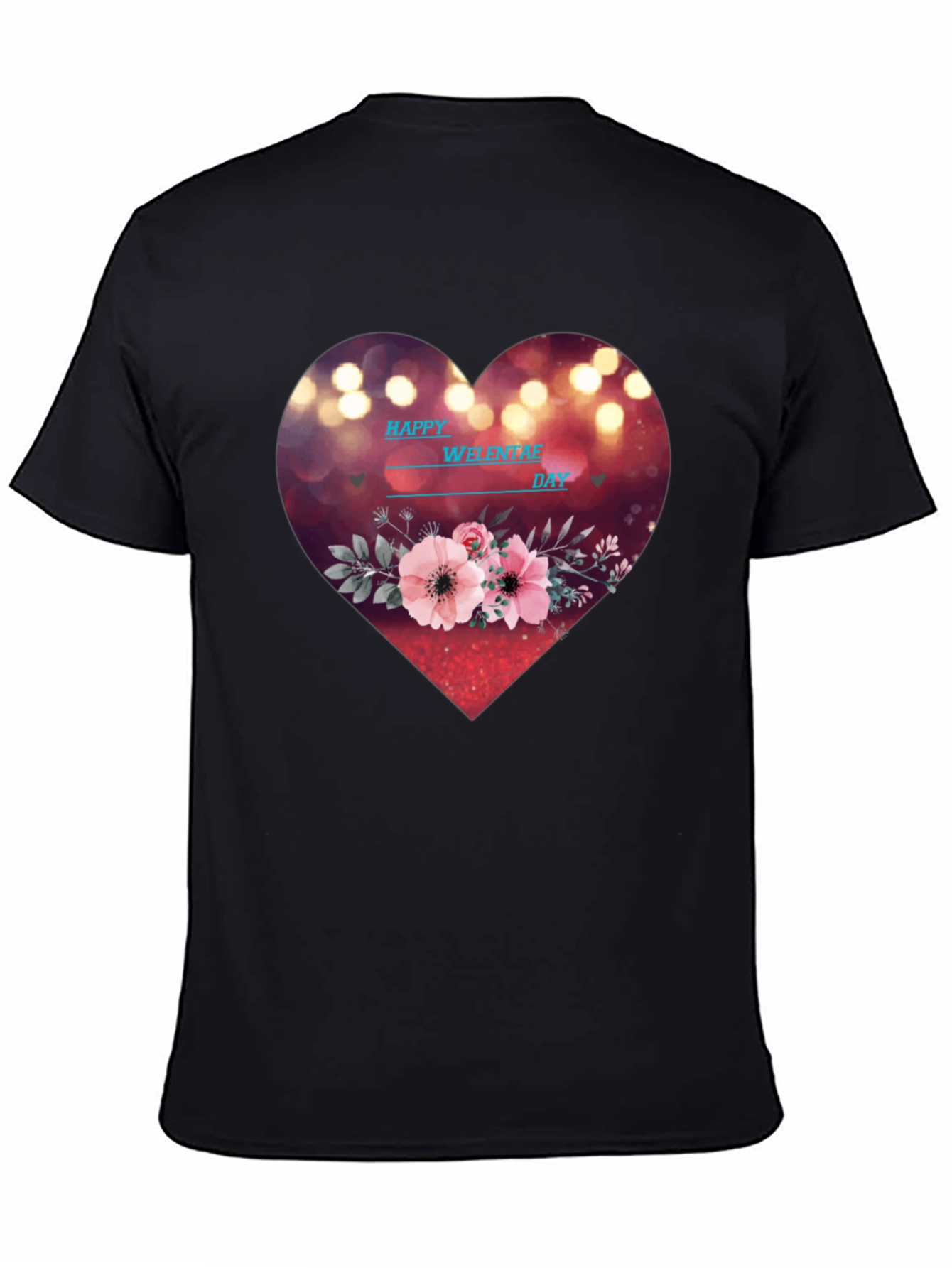 Valentines Day Heart Floral T-Shirt