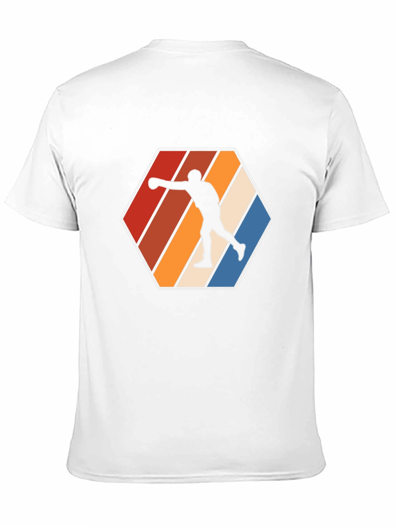 Retro Boxer T-Shirt - Black Cotton Tee