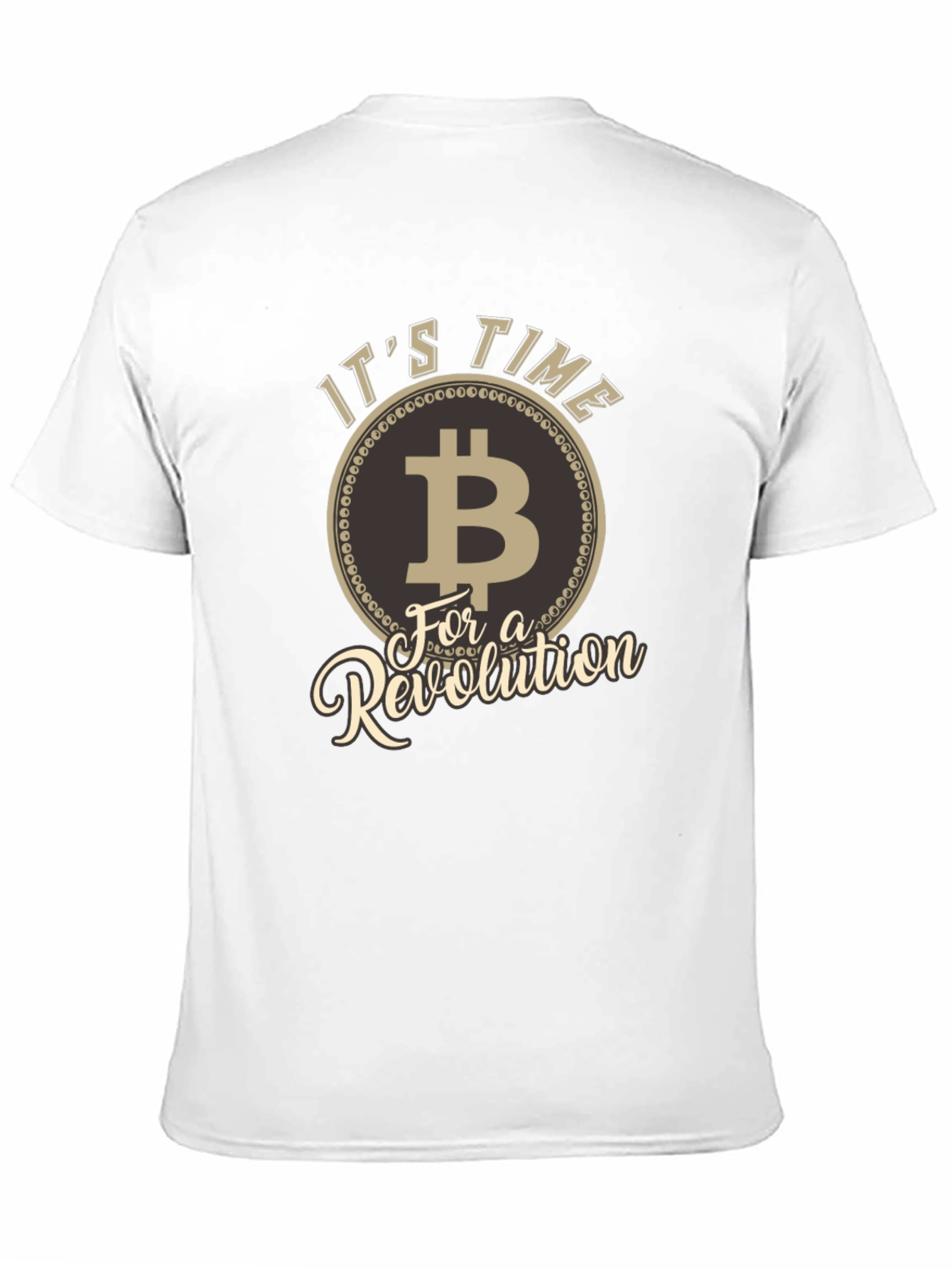Bitcoin Revolution Black T-Shirt Crypto Cryptocurrency