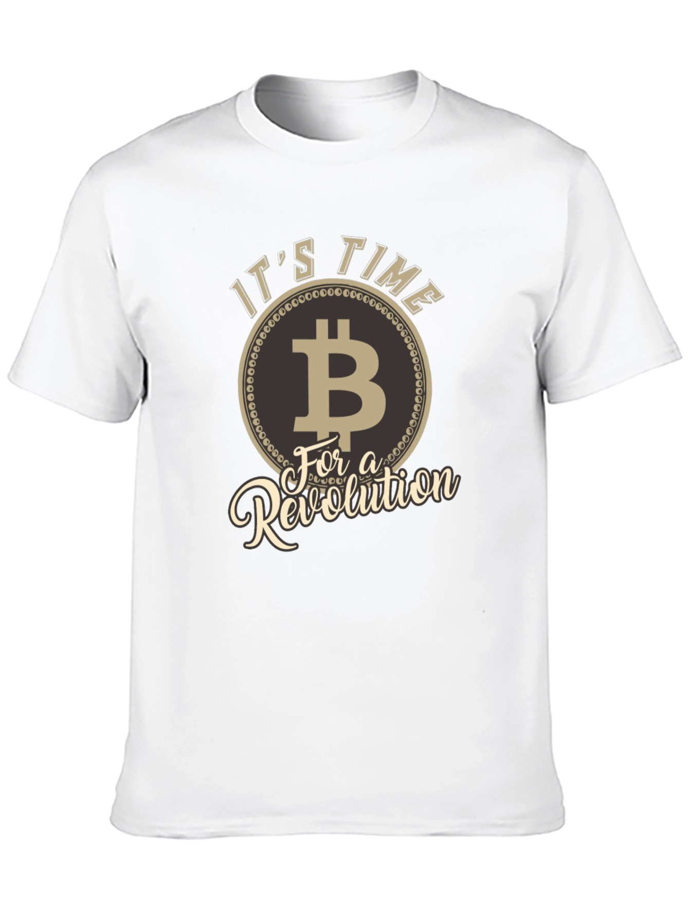 Bitcoin Revolution Black T-Shirt Crypto Cryptocurrency
