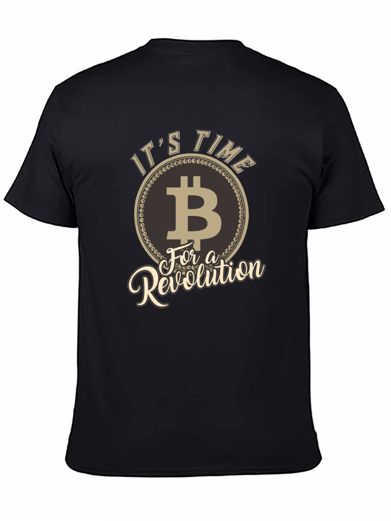Bitcoin Revolution Black T-Shirt Crypto Cryptocurrency