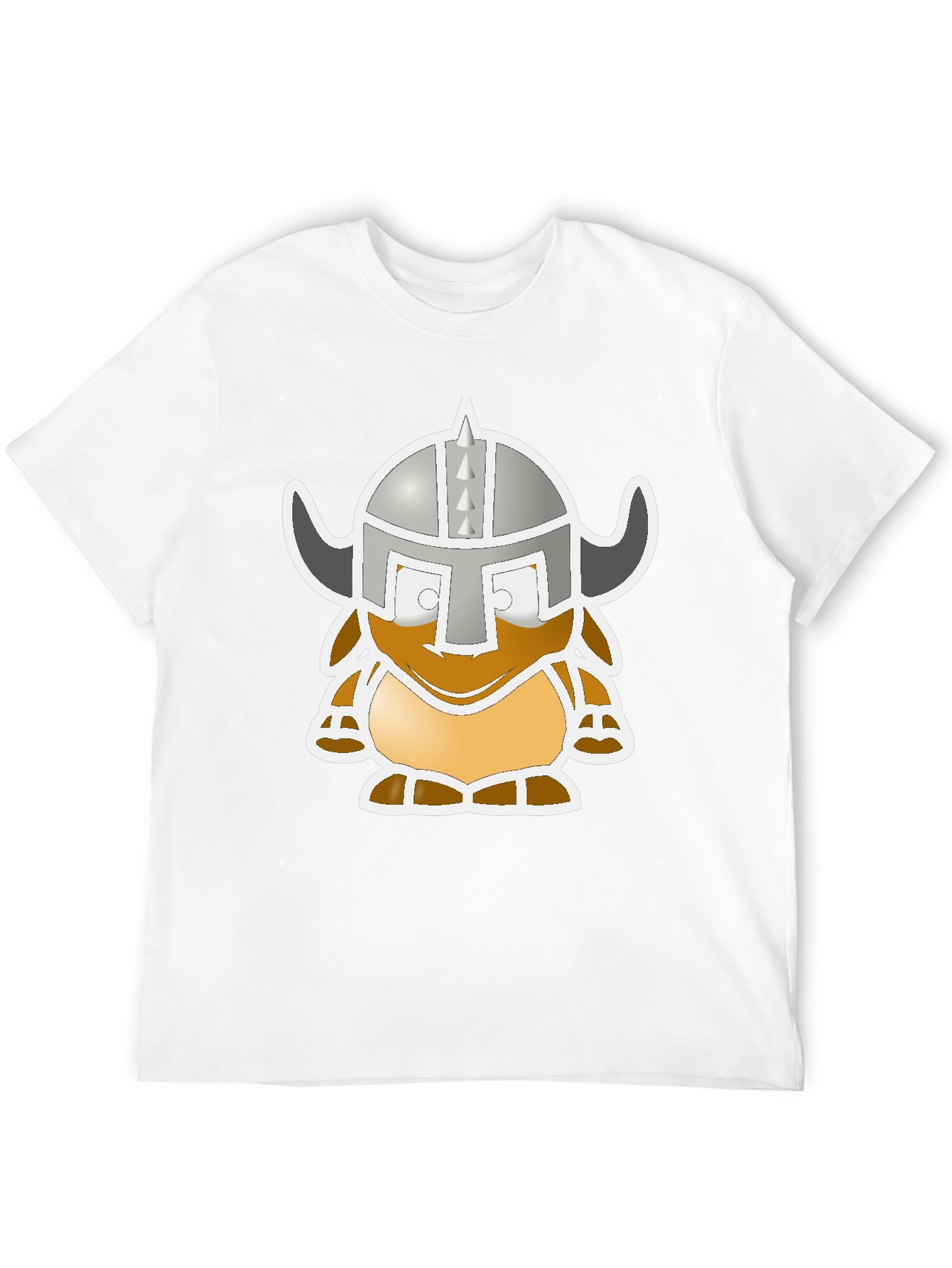 Viking Cartoon Graphic Black Tee