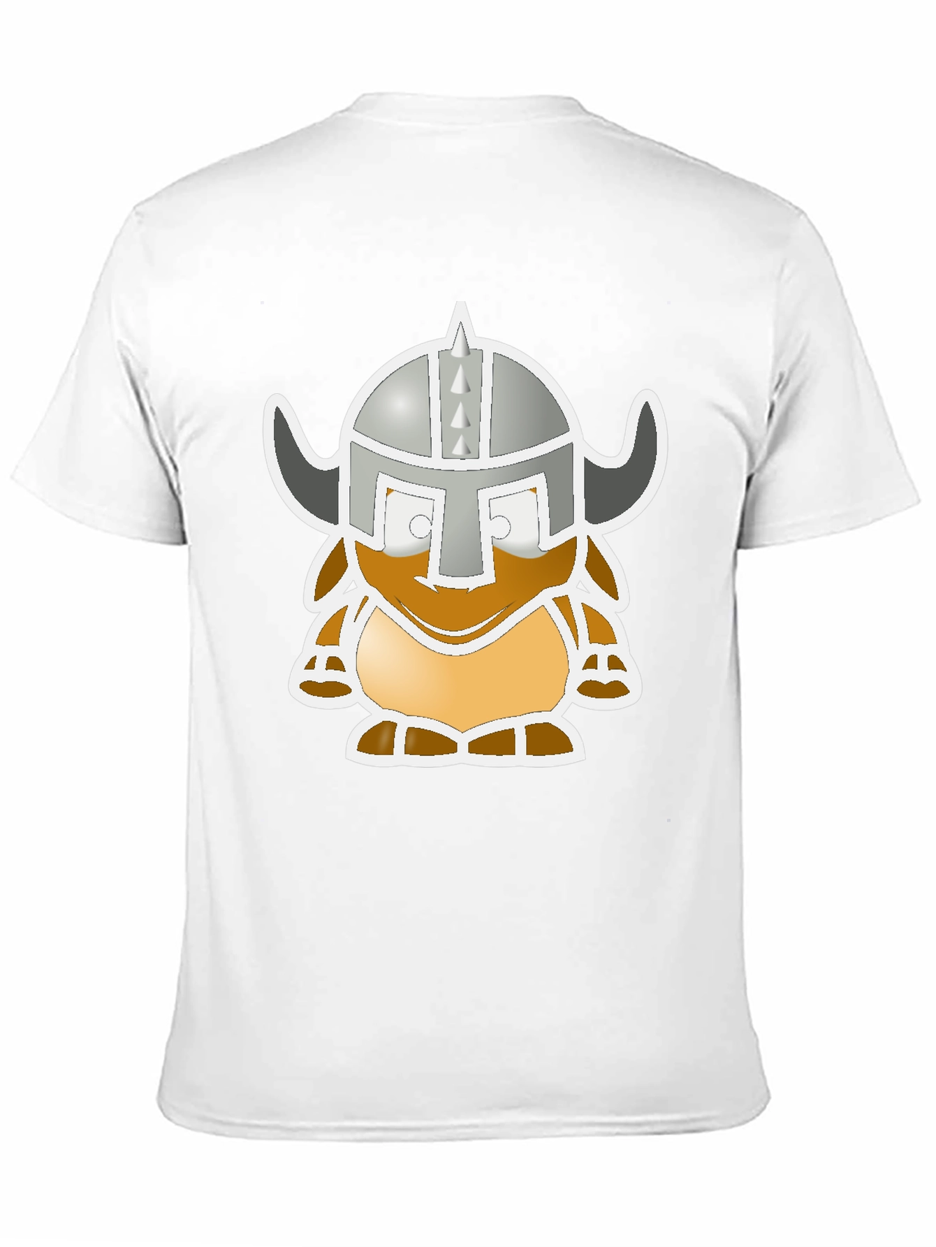 Viking Cartoon Graphic Black Tee