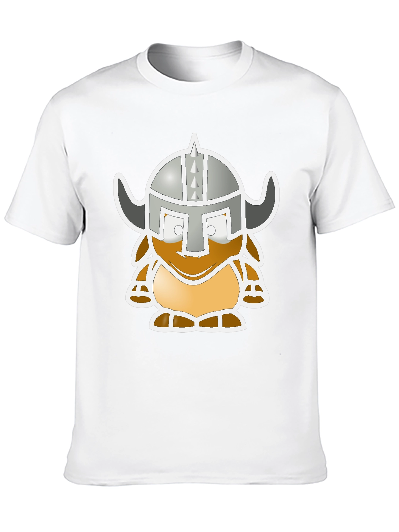 Viking Cartoon Graphic Black Tee