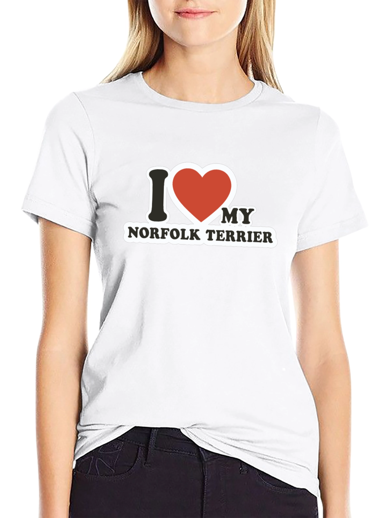 I Heart My Norfolk Terrier T-Shirt