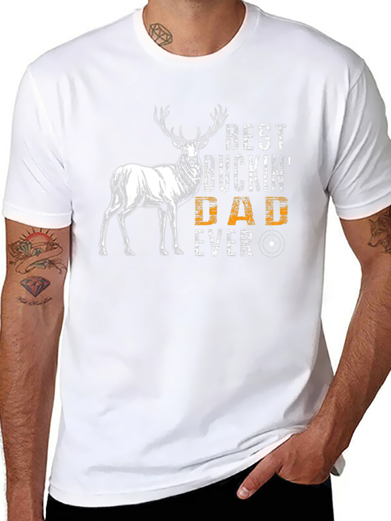 Best Buckin Dad Ever Graphic T-Shirt