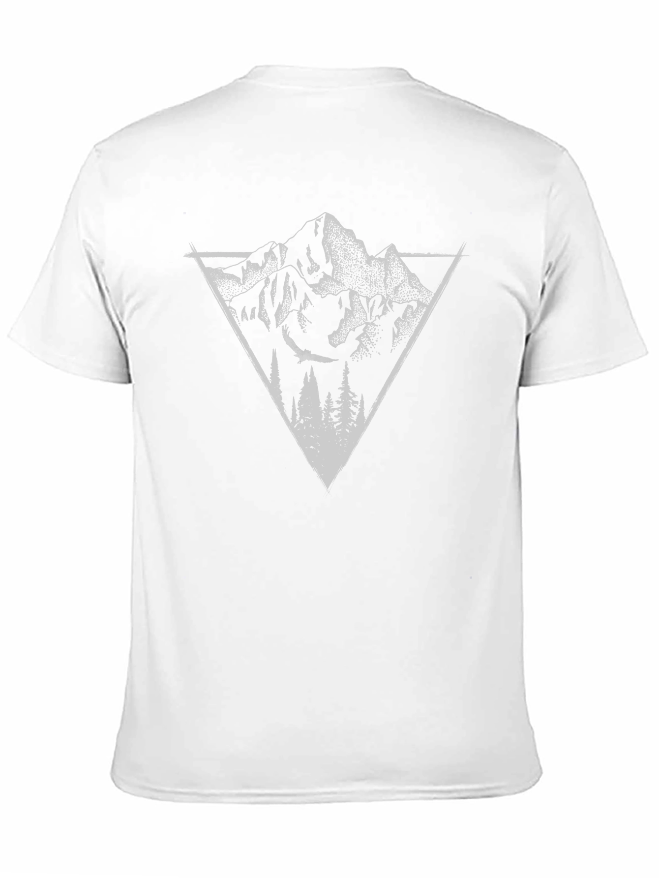 Mountain Triangle Black Graphic Tee