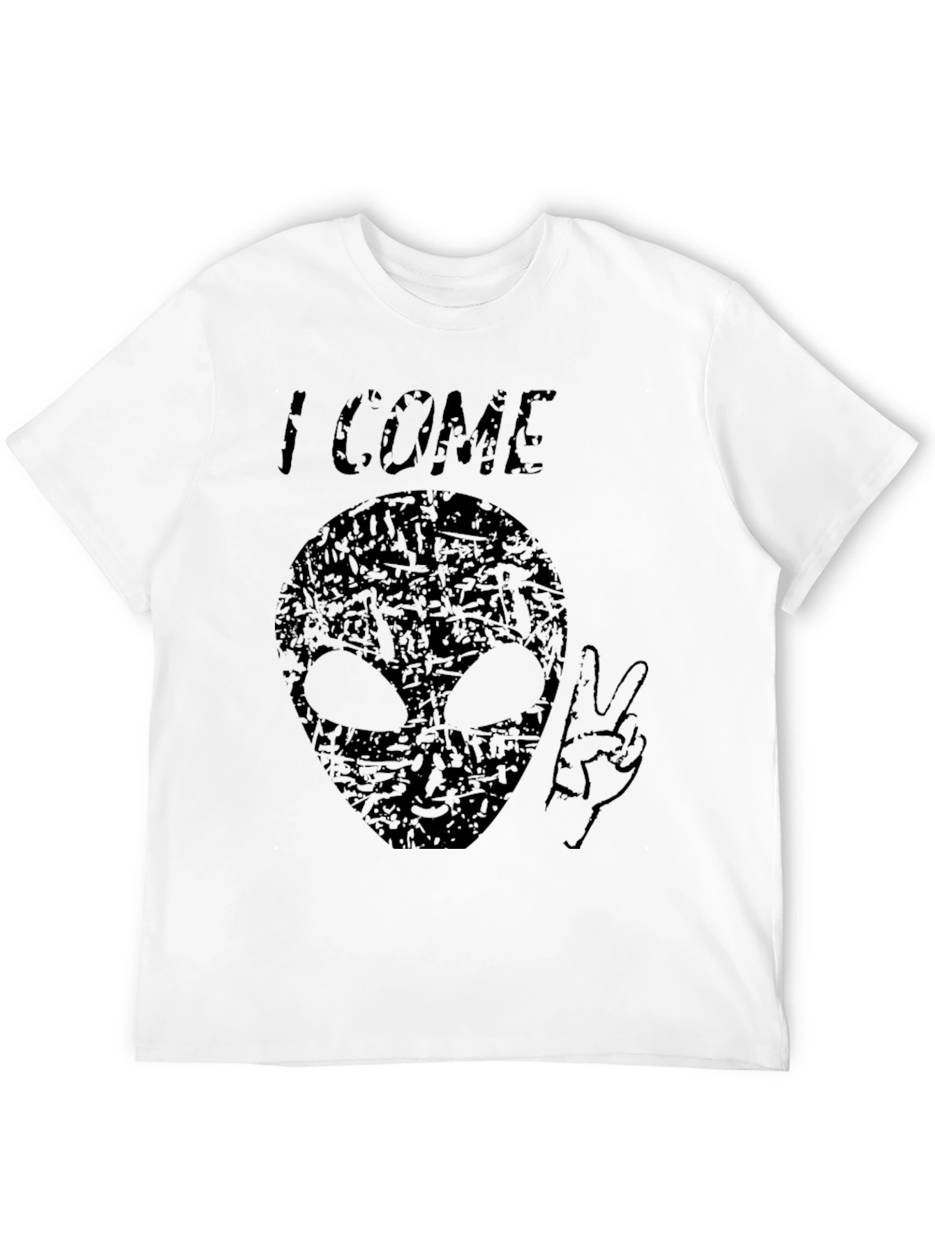 I Come In Peace Alien Graphic T-Shirt