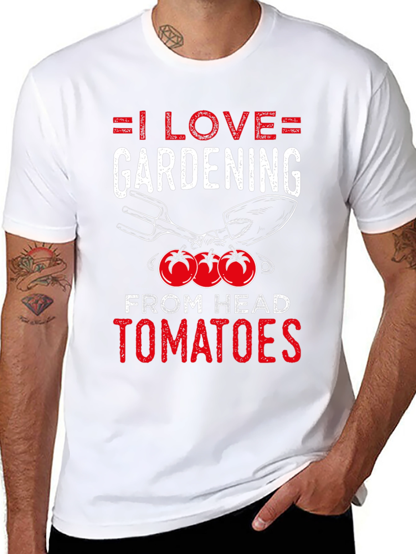 I Love Gardening From Head Tomatoes T-Shirt