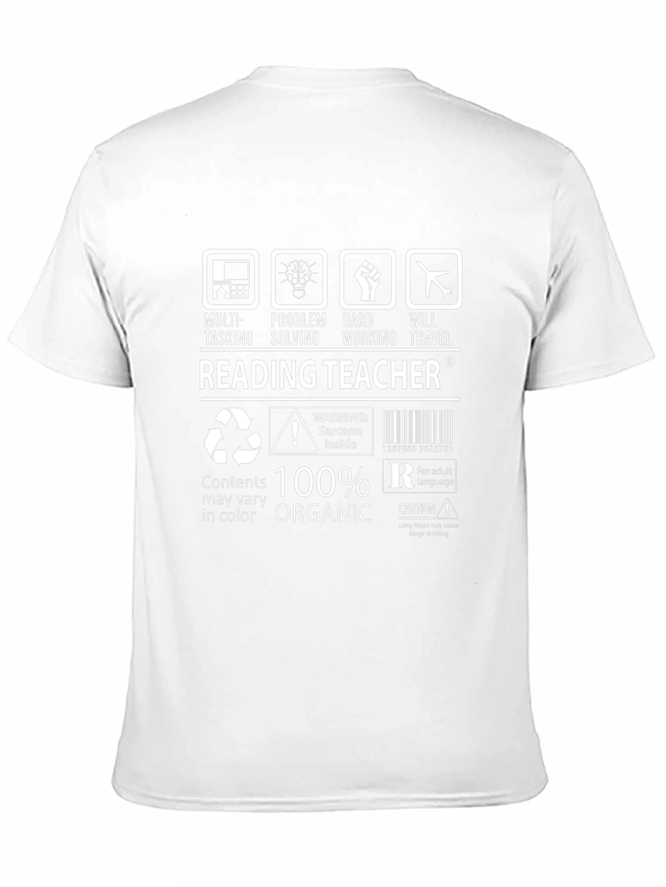Reading Teacher: Multi-Tasking Organic T-Shirt