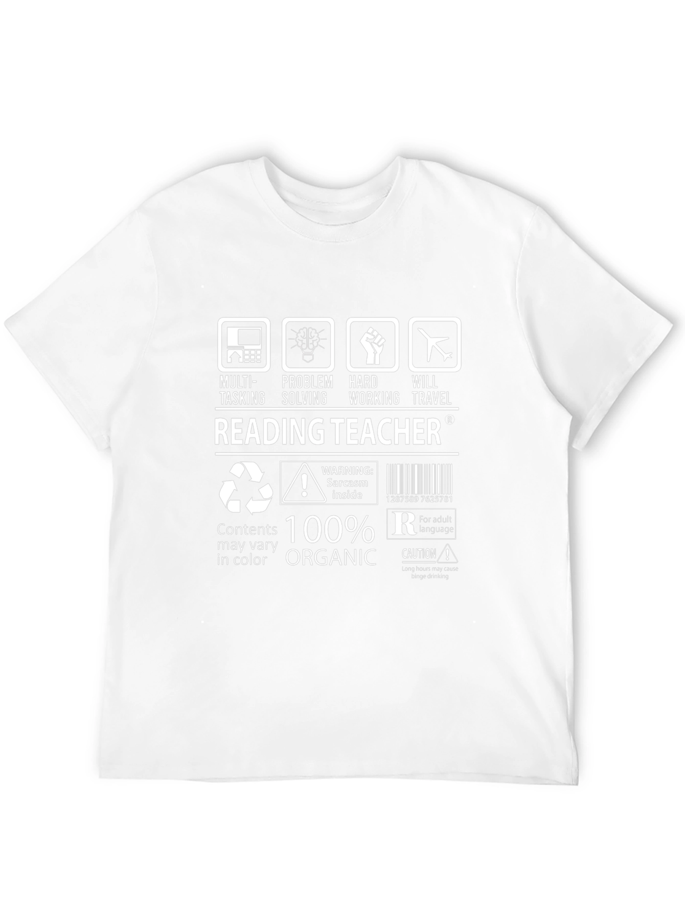 Reading Teacher: Multi-Tasking Organic T-Shirt