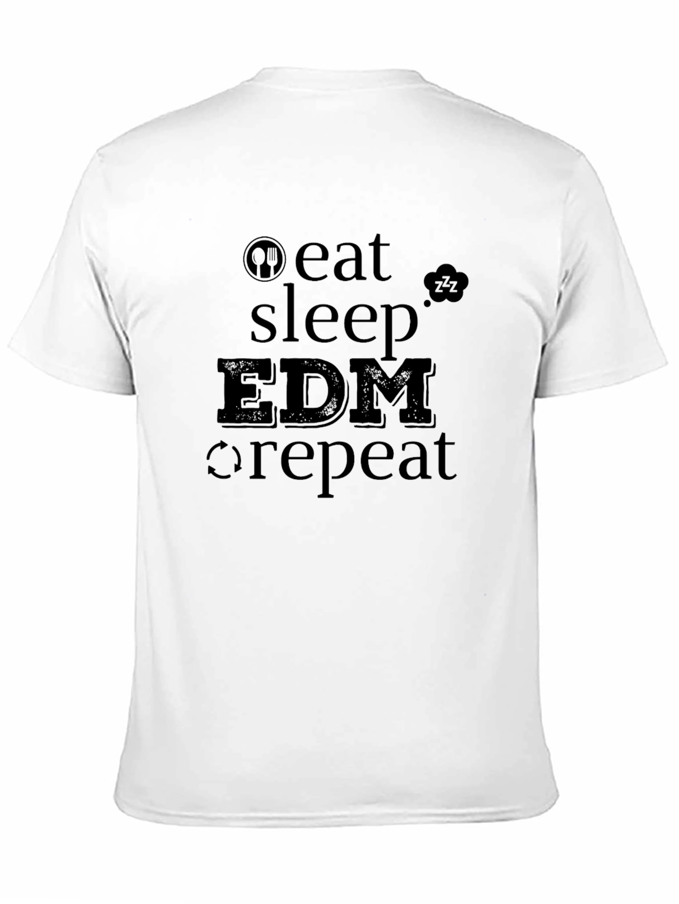 Eat Sleep EDM Repeat Black T-Shirt