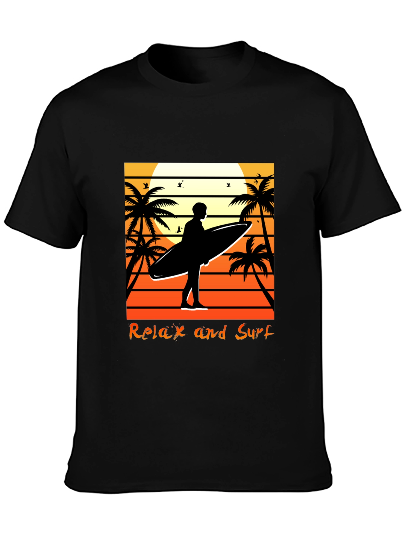 Relax and Surf Graphic Tee